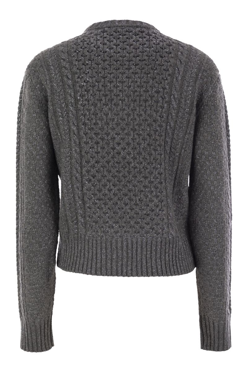 FABIANA FILIPPI Platinum Fisherman T-Shirt with Lurex