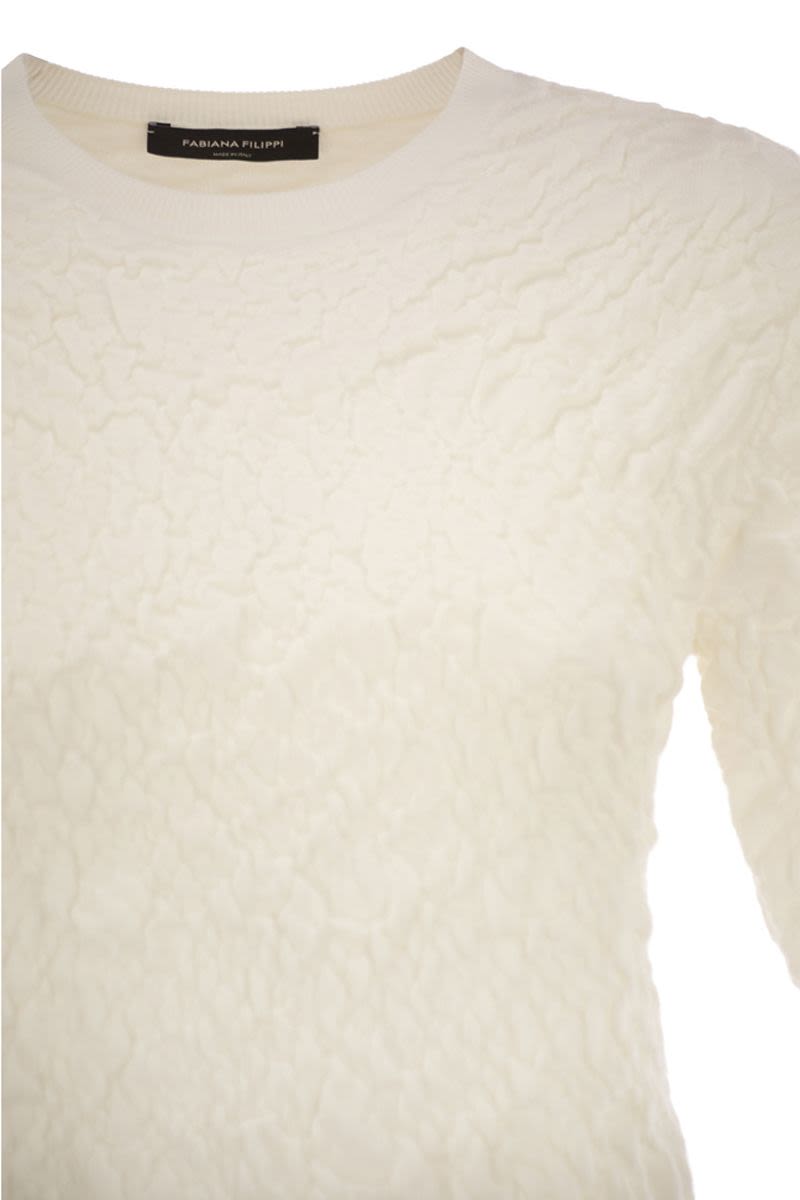 FABIANA FILIPPI Slim-Fit Jumper with Embossed Finish