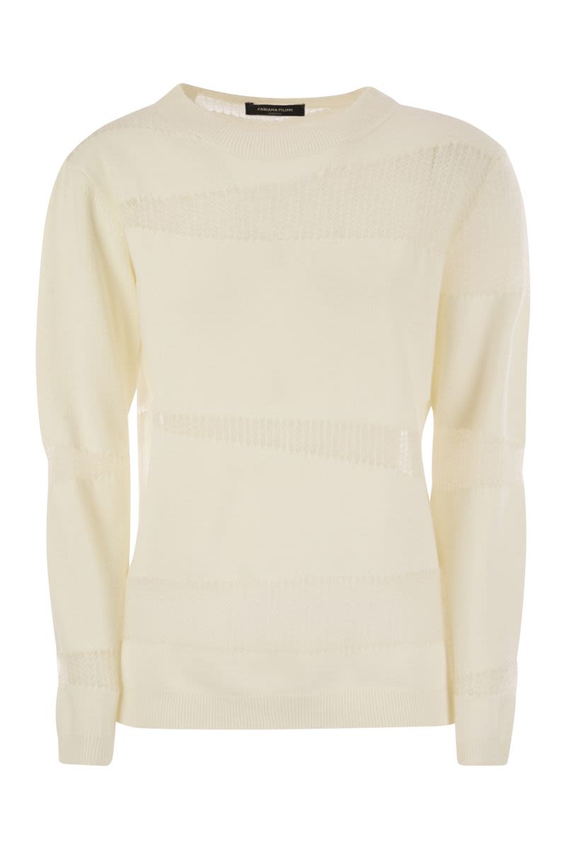 FABIANA FILIPPI Platinum Boat Neck Sweater - Regular Fit