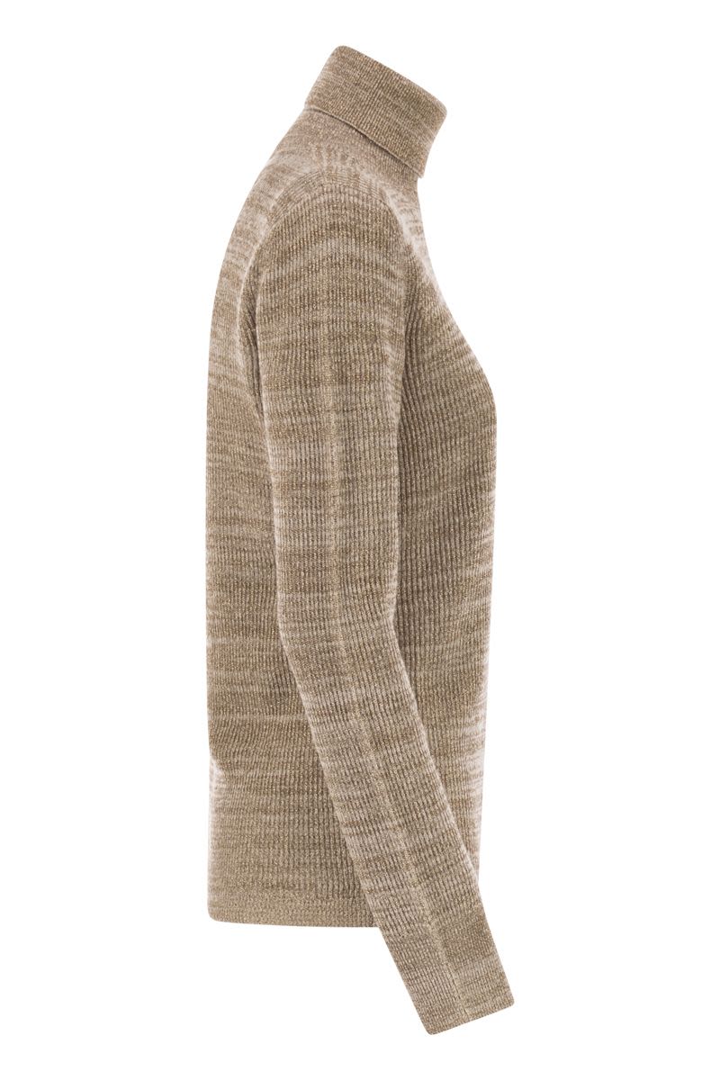 FABIANA FILIPPI Platinum Yarn Turtleneck Sweater - Slim Fit