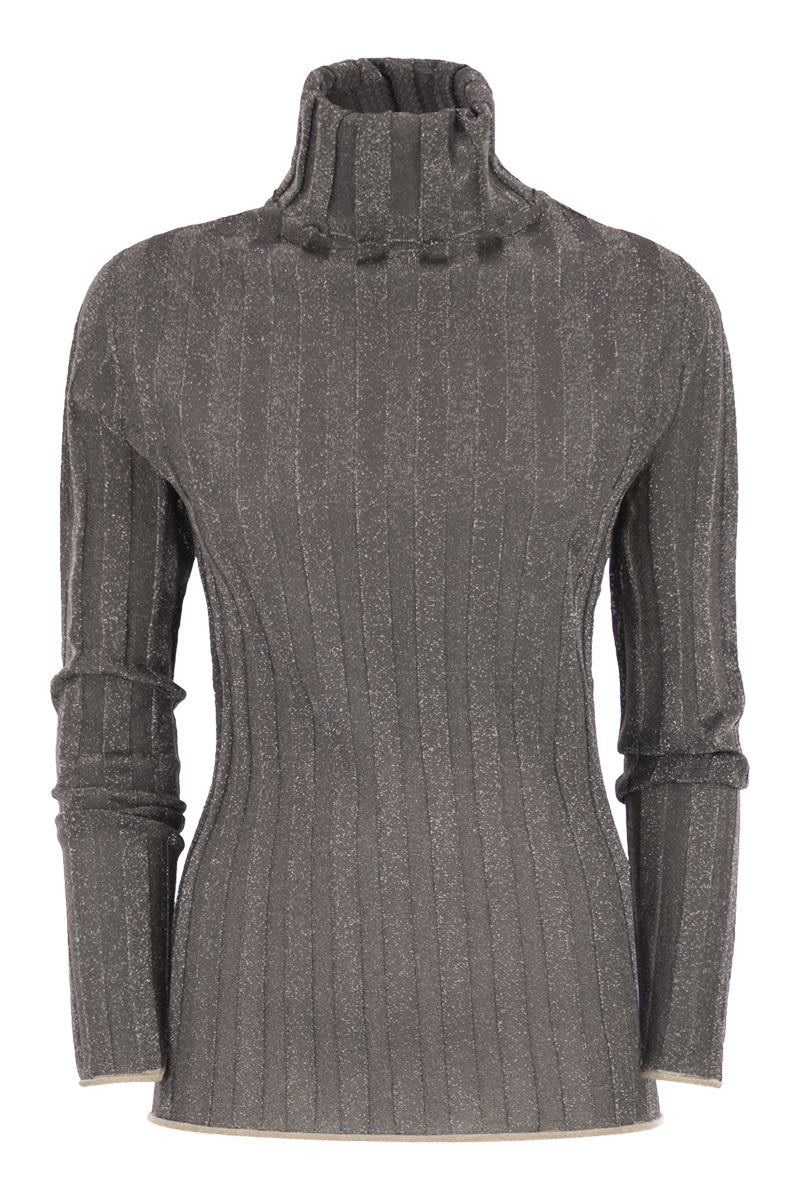 FABIANA FILIPPI Ribbed Turtleneck with Lurex