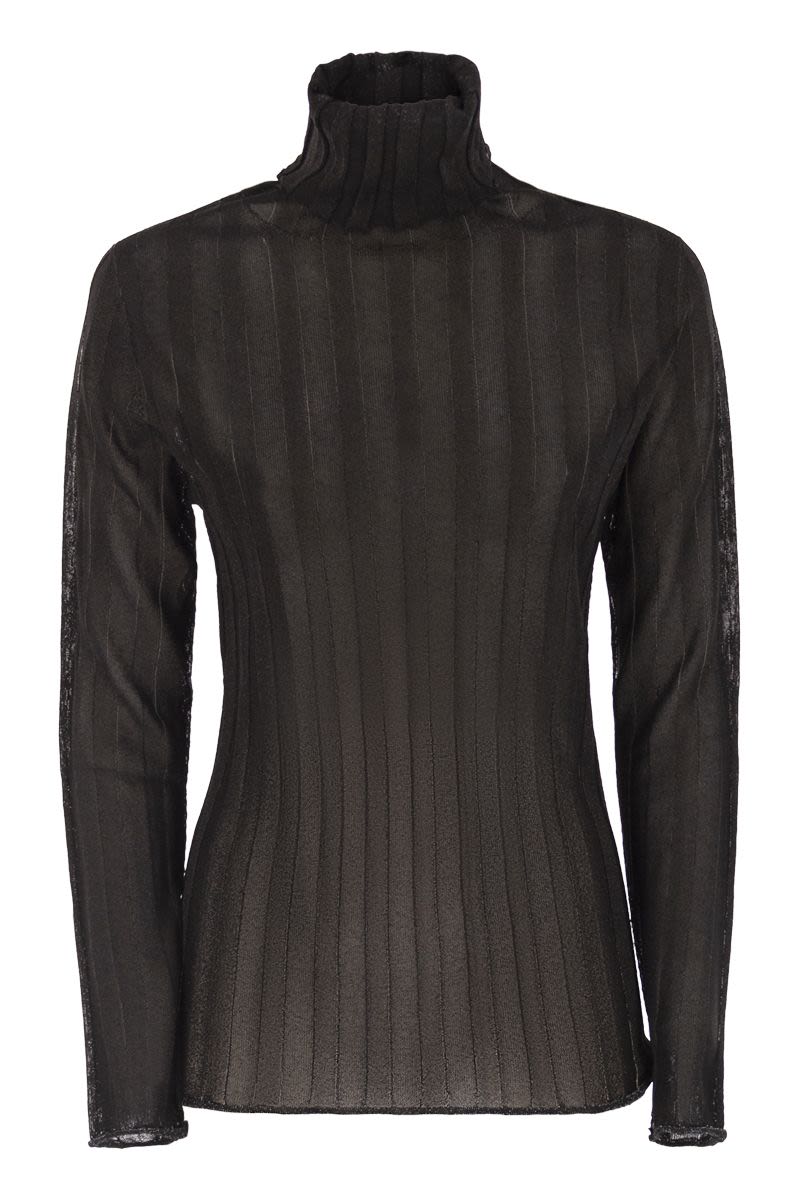 FABIANA FILIPPI Luminous Ribbed Turtleneck Jumper