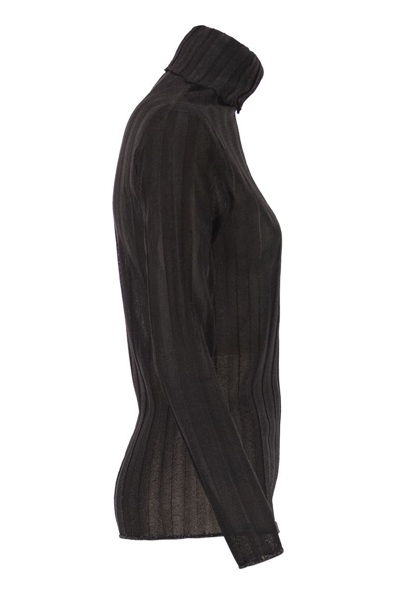 FABIANA FILIPPI Luminous Ribbed Turtleneck Jumper