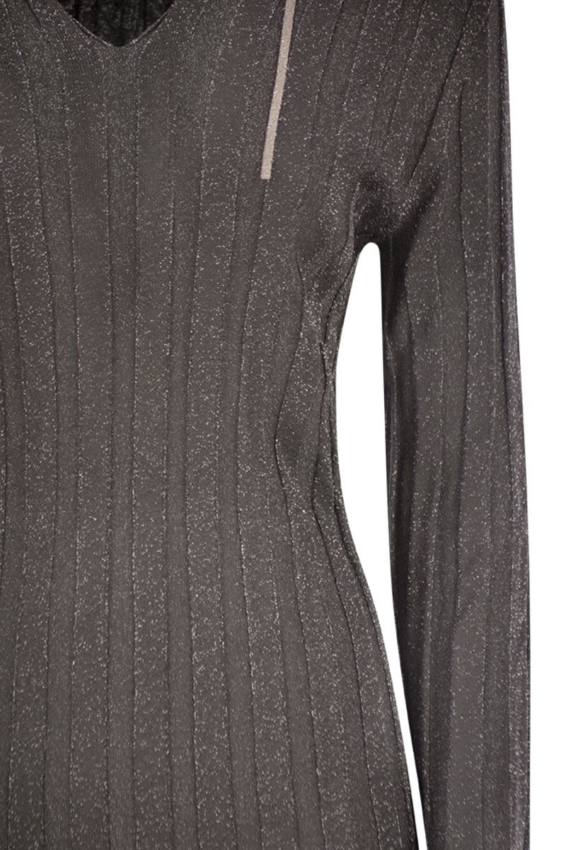 FABIANA FILIPPI Lurex Hooded Jumper - Full Length