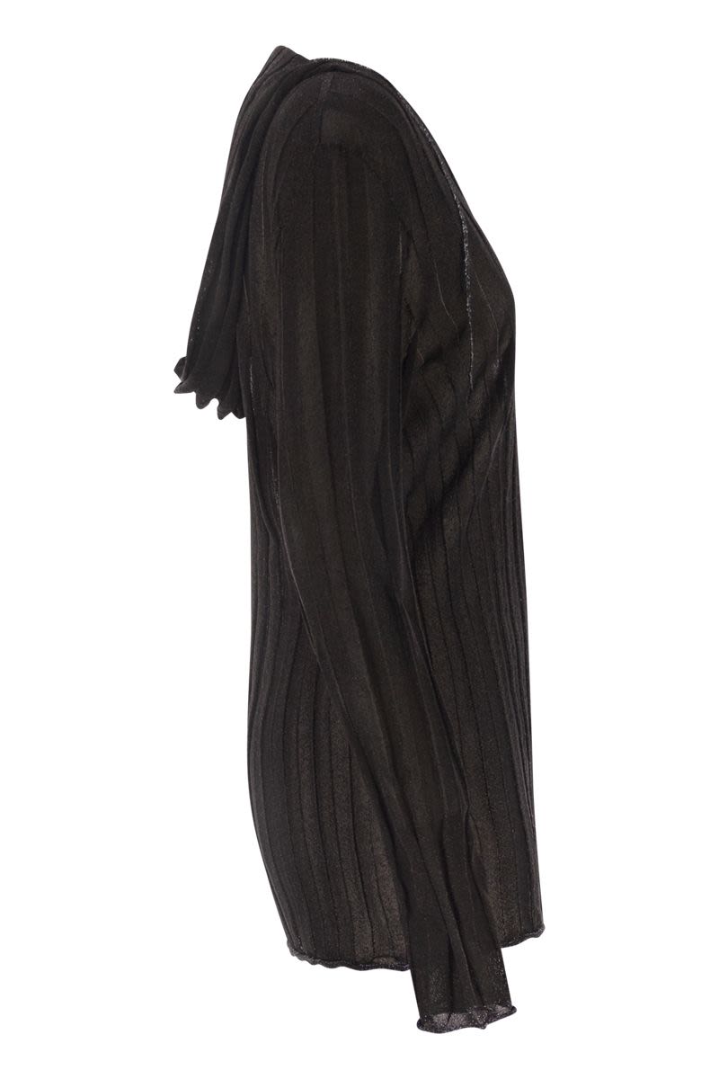 FABIANA FILIPPI Lurex Hooded Jumper