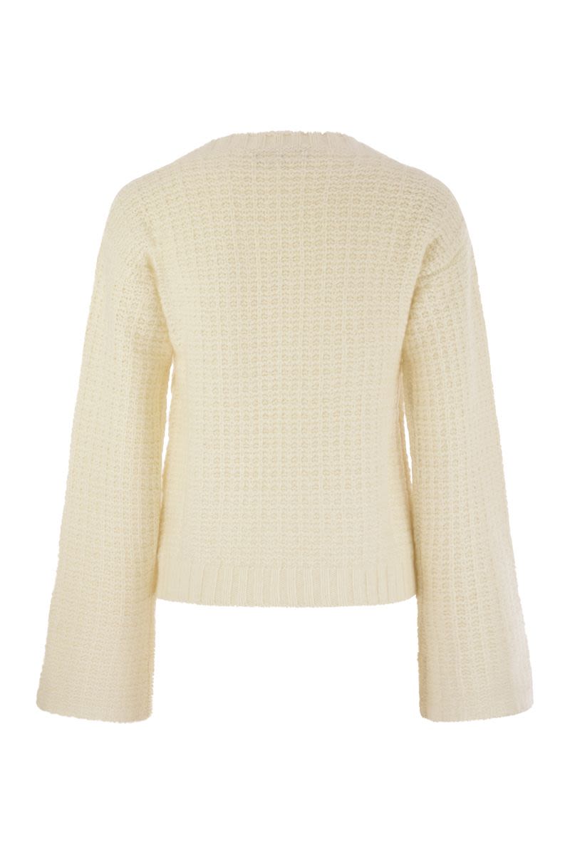 FABIANA FILIPPI V-Neck Sweater with Sequins
