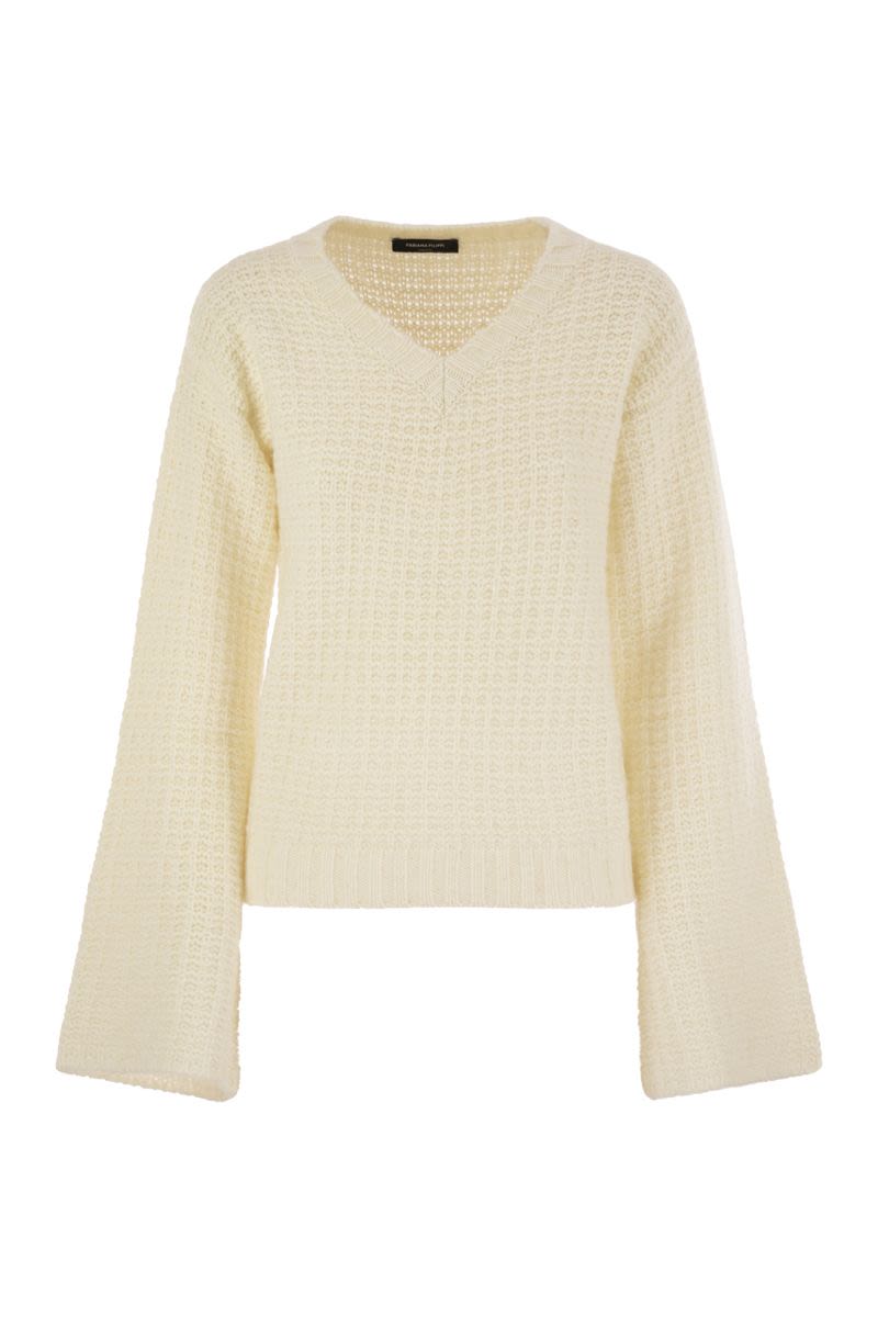 FABIANA FILIPPI V-Neck Sweater with Sequins