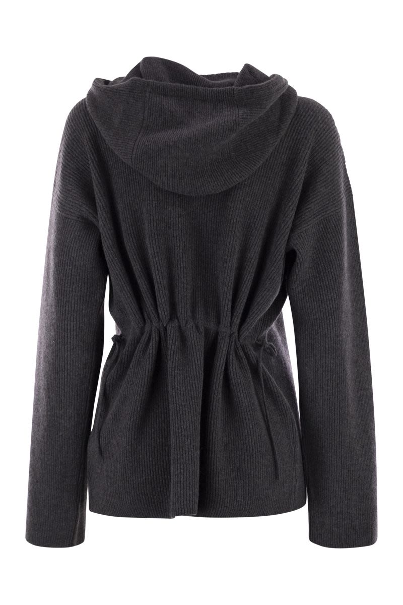 FABIANA FILIPPI Ribbed Hooded Sweater