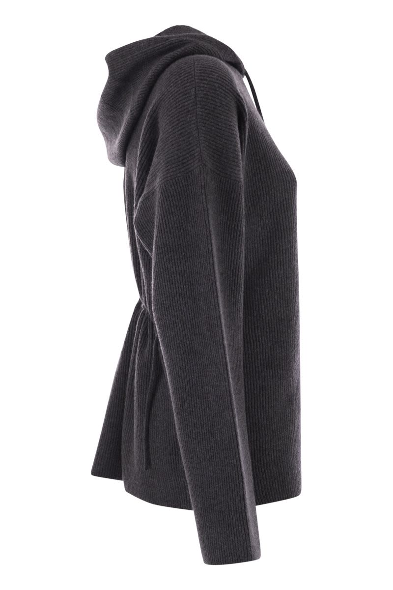 FABIANA FILIPPI Ribbed Hooded Sweater