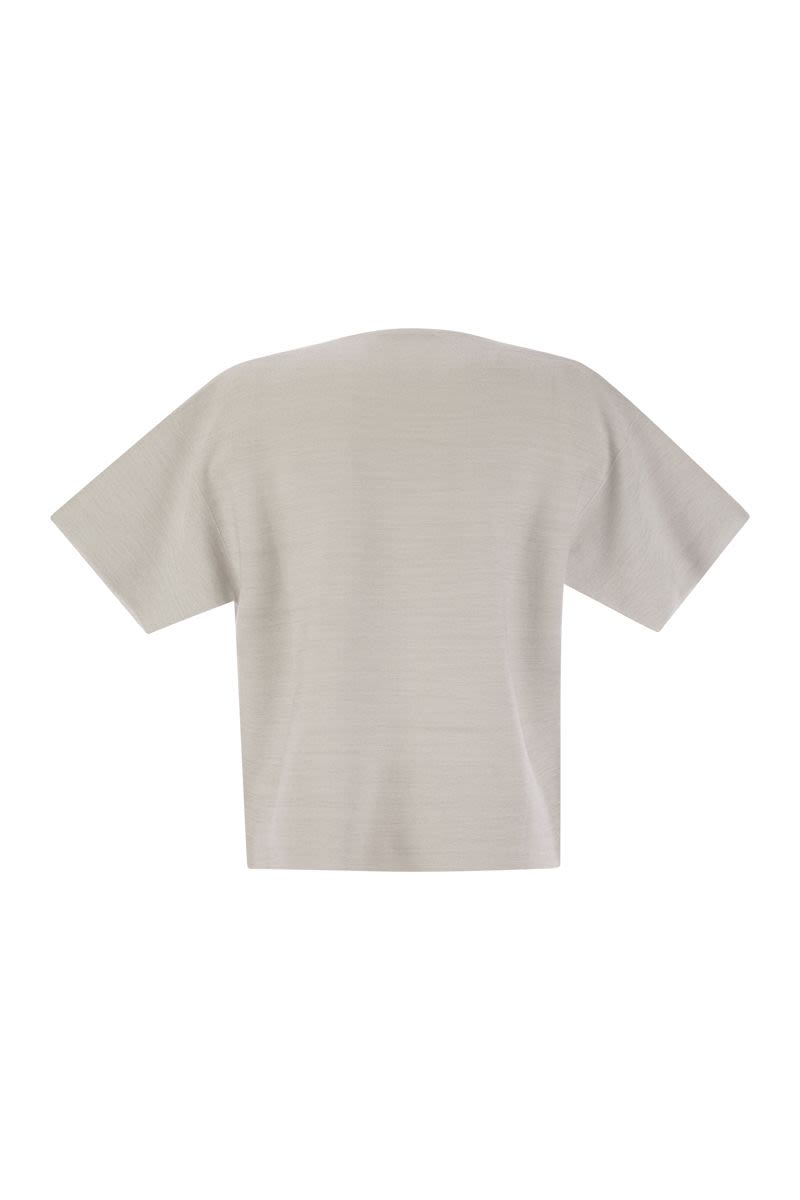 FABIANA FILIPPI Boat-Neck Sweater in Organic Cotton and Lurex