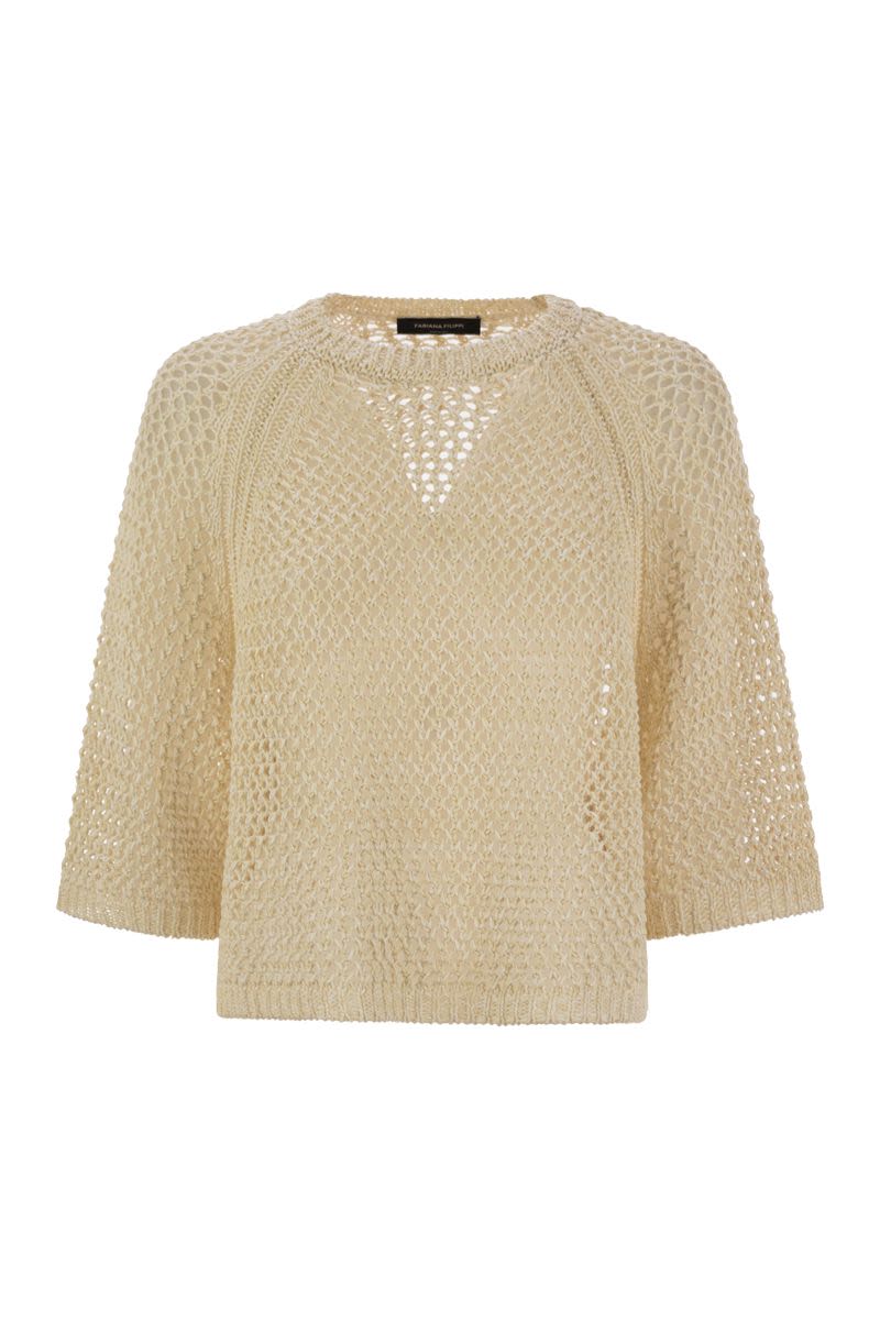 FABIANA FILIPPI Oversized ¾-Sleeved Cape Sweater