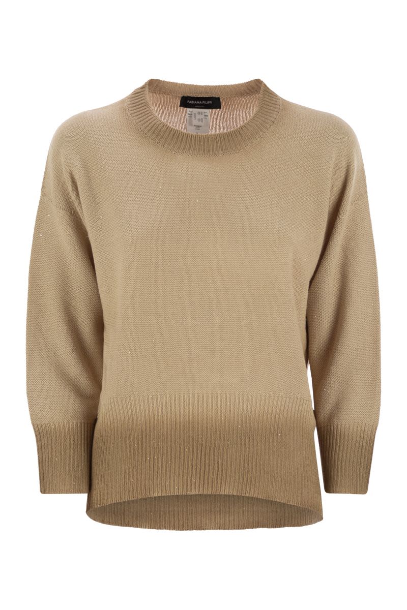 FABIANA FILIPPI Crew-Neck Sequined Sweater