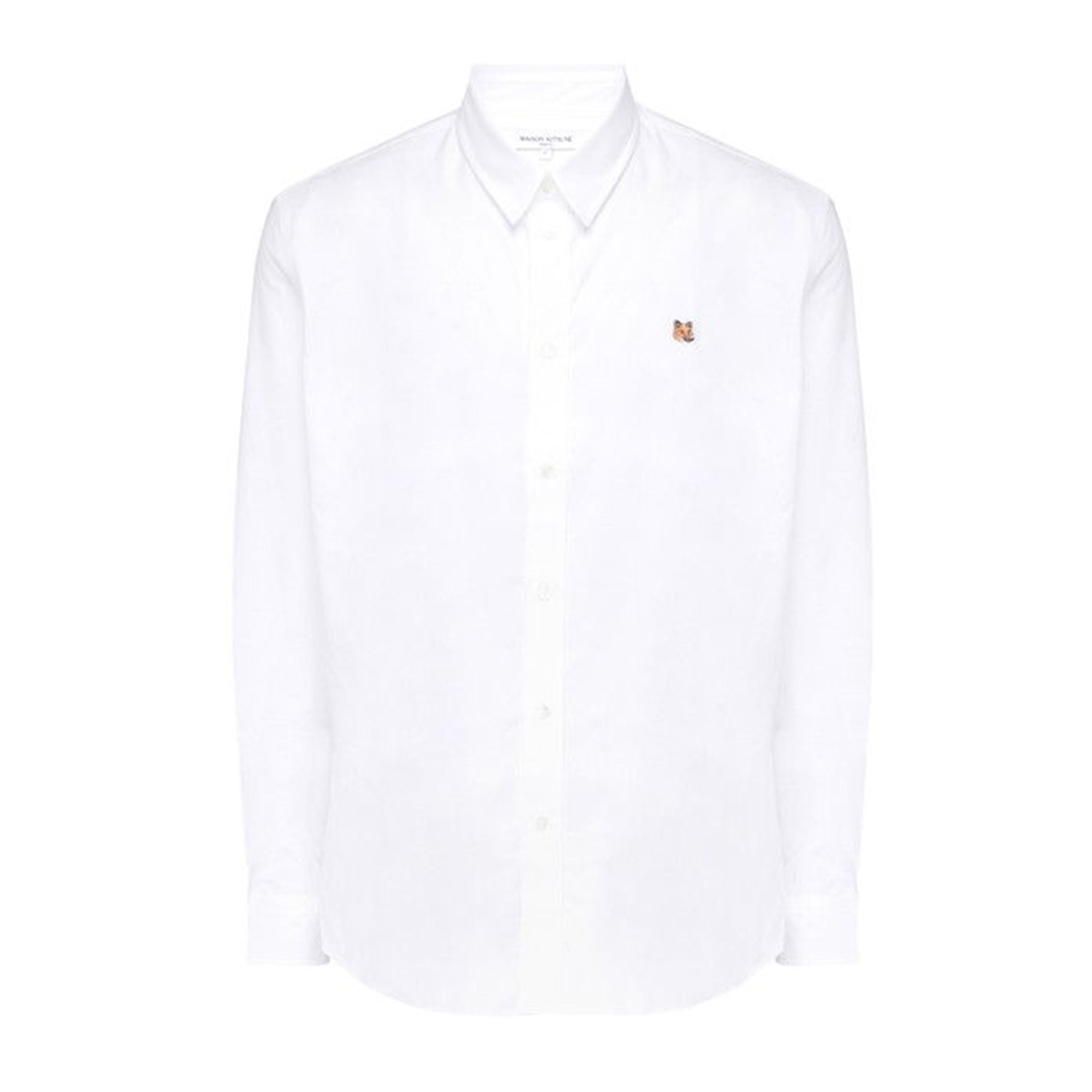 MAISON KITSUNE Fox Head Embroidered Casual Shirt - Men's XS/S