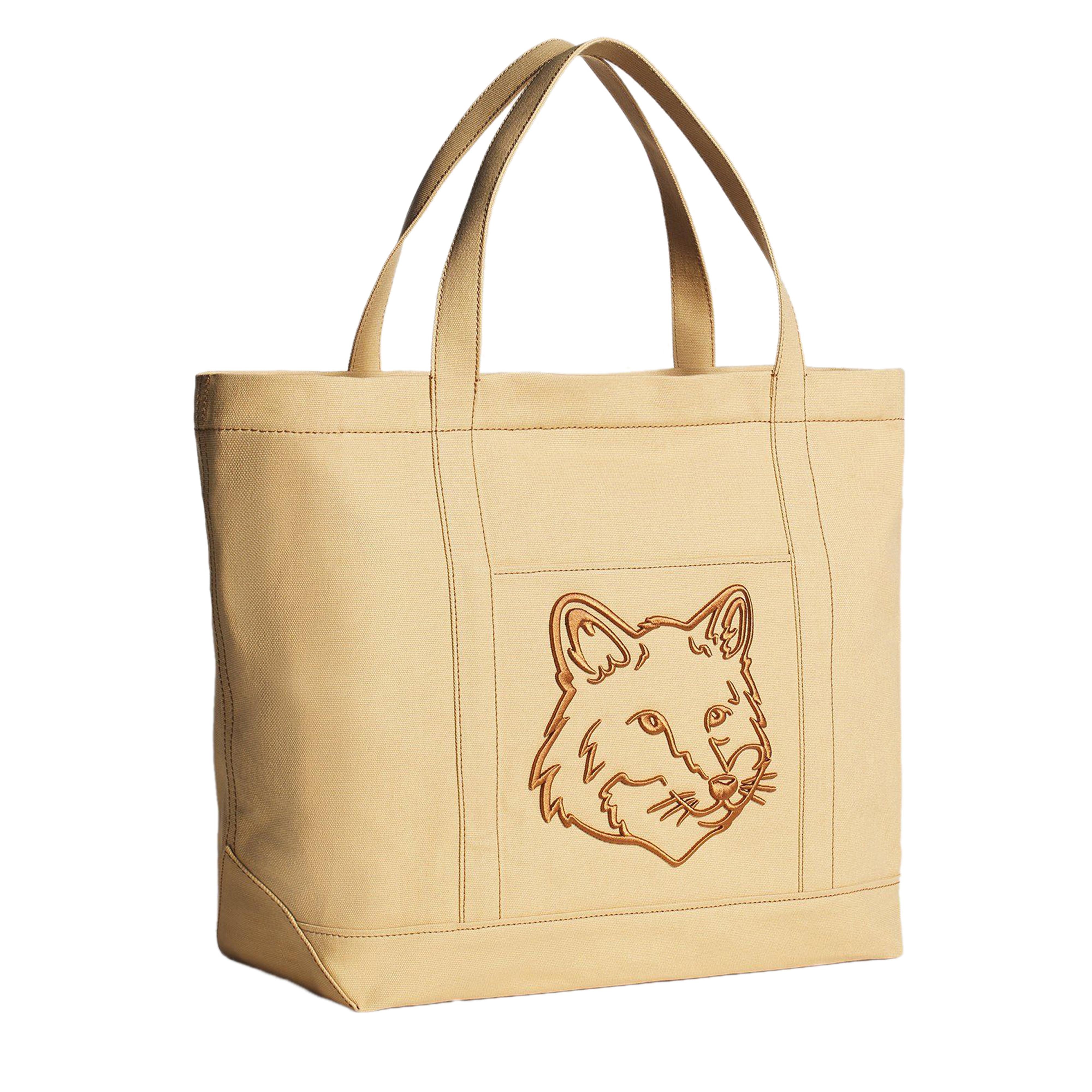 MAISON KITSUNE Fox Head Large Tote Handbag
