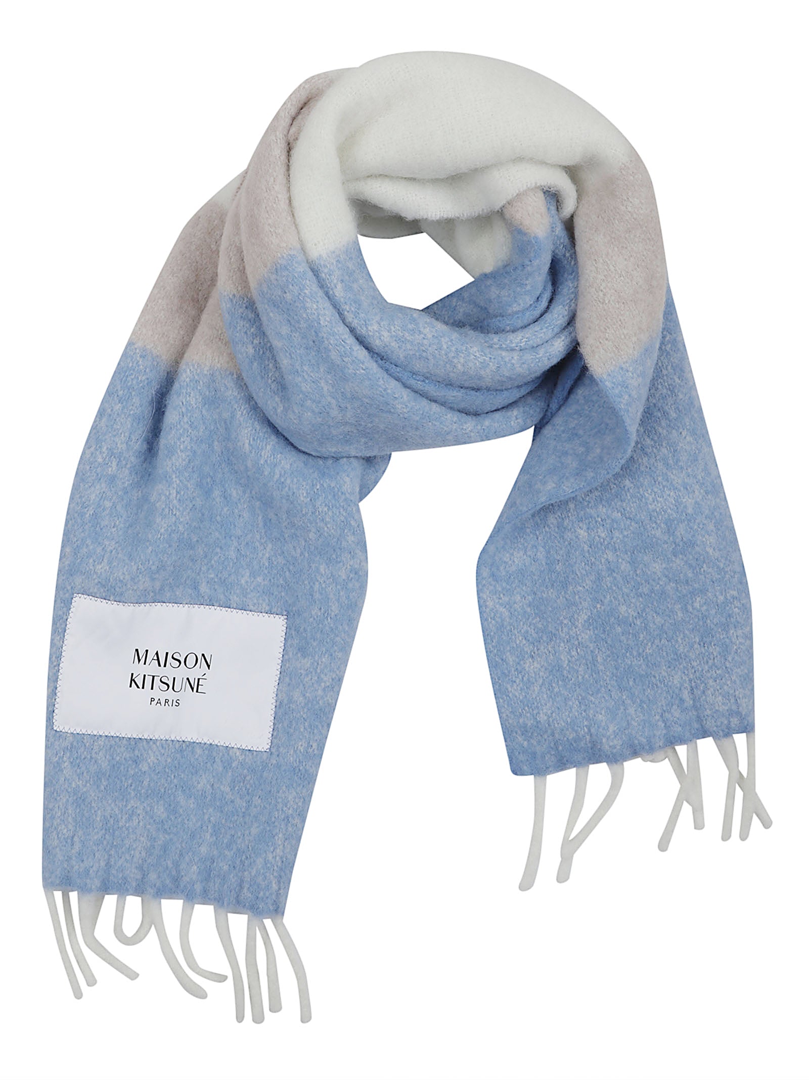 MAISON KITSUNE Luxurious Alpaca Blend Scarf for Men