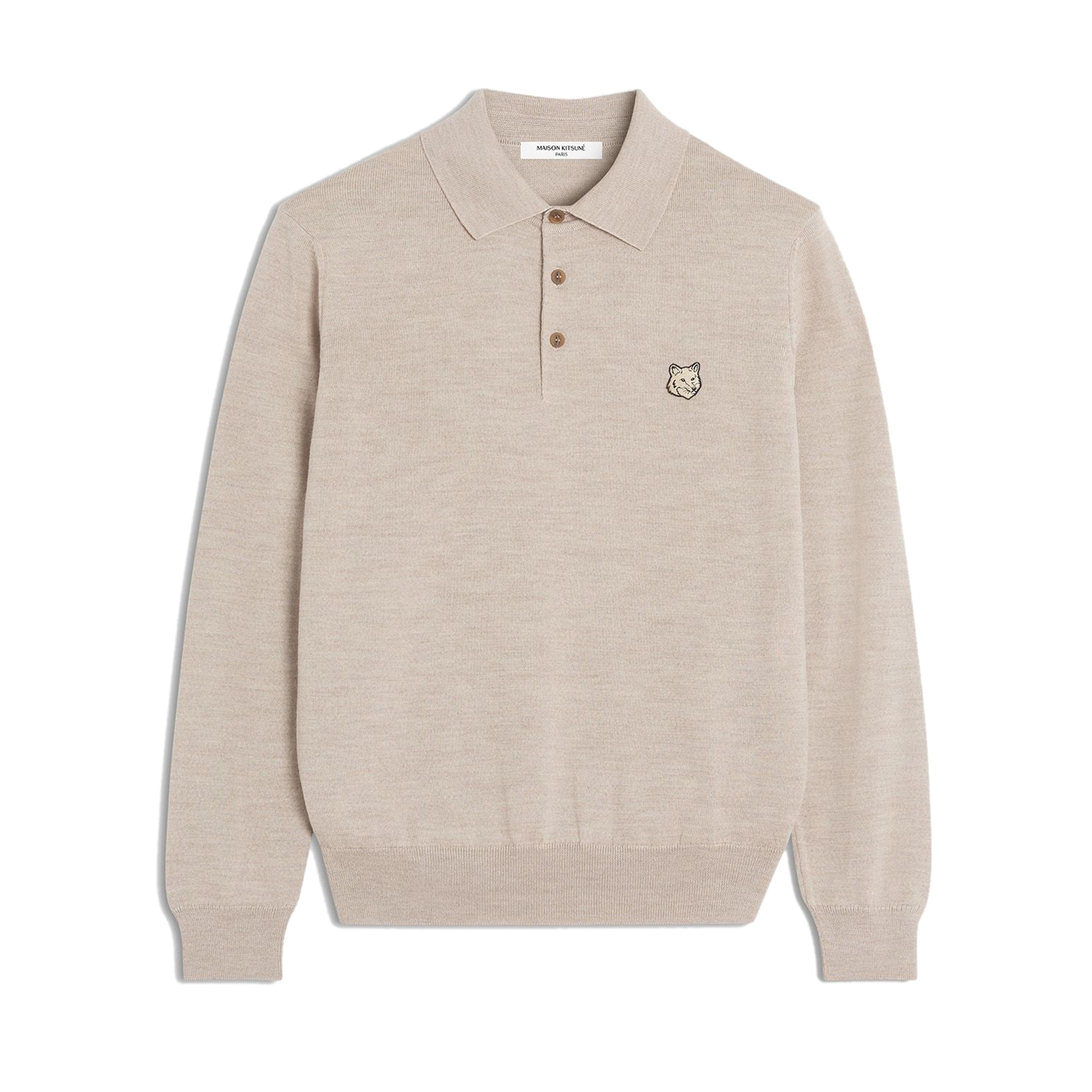 MAISON KITSUNE Classic Wool Sweatshirt for Men - Perfect for Layering