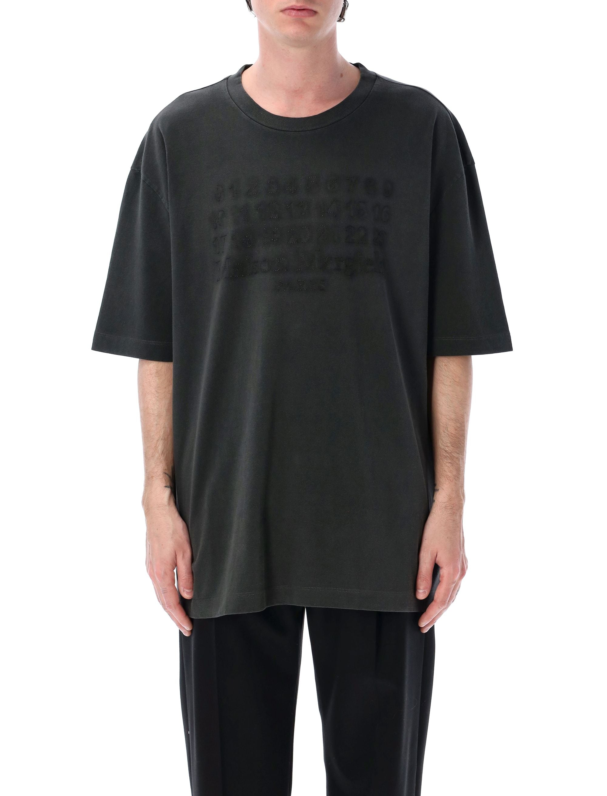 MAISON MARGIELA Oversized Embroidered Logo T-Shirt - Size L