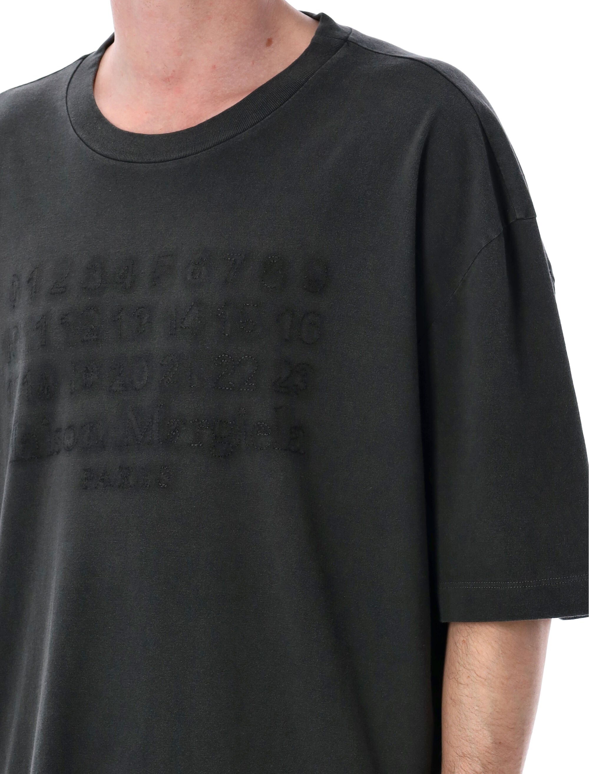 MAISON MARGIELA Oversized Embroidered Logo T-Shirt - Size L