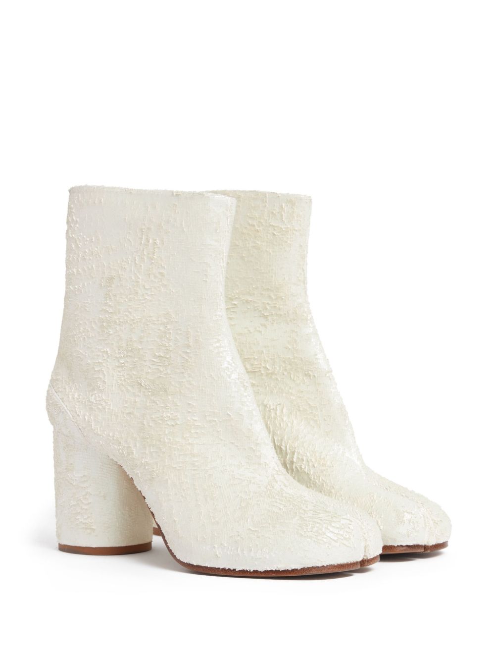 MAISON MARGIELA Chic Ankle Boots with 80mm Cylindrical Heel