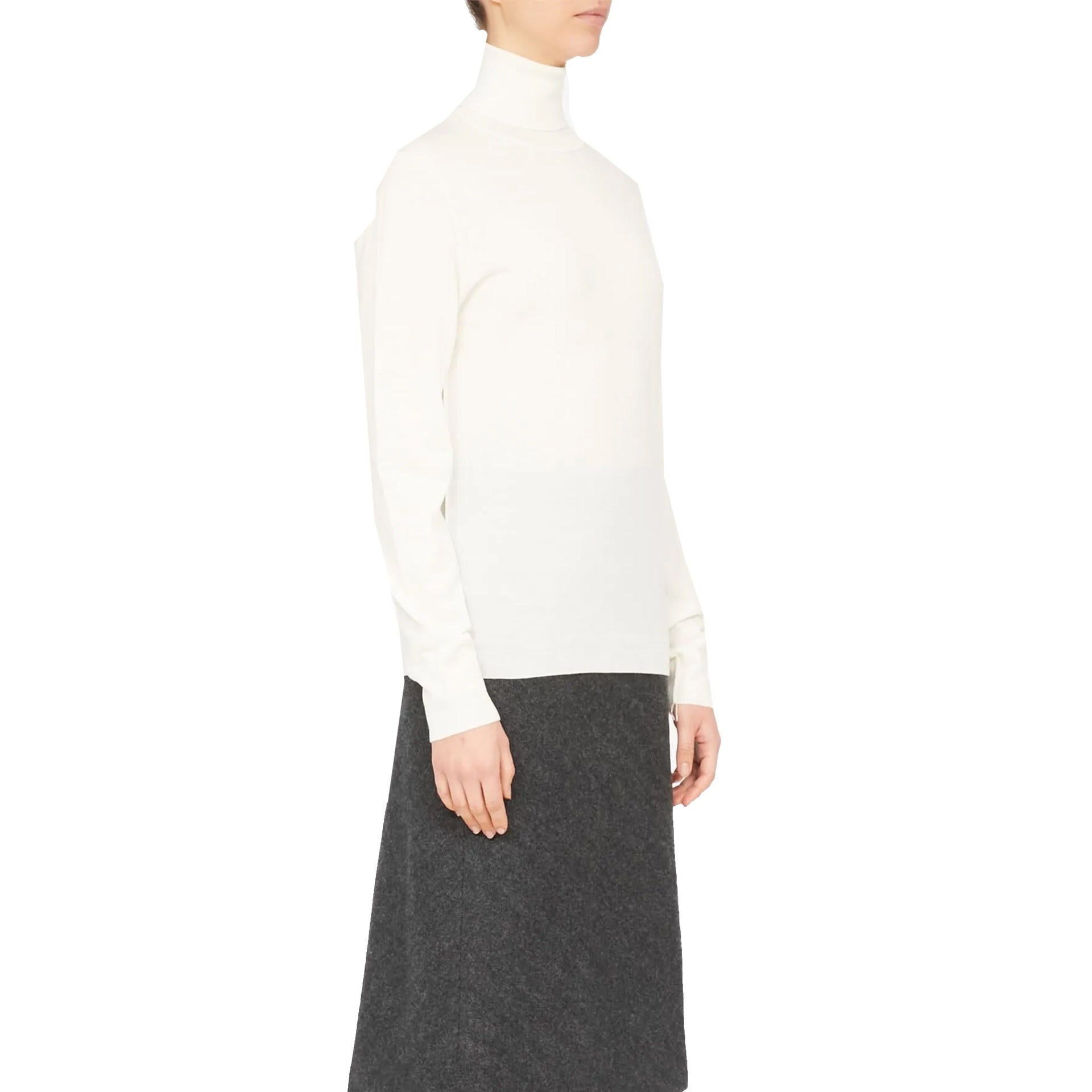 MAISON MARGIELA Elegant Roll-Neck Wool Sweater for Women