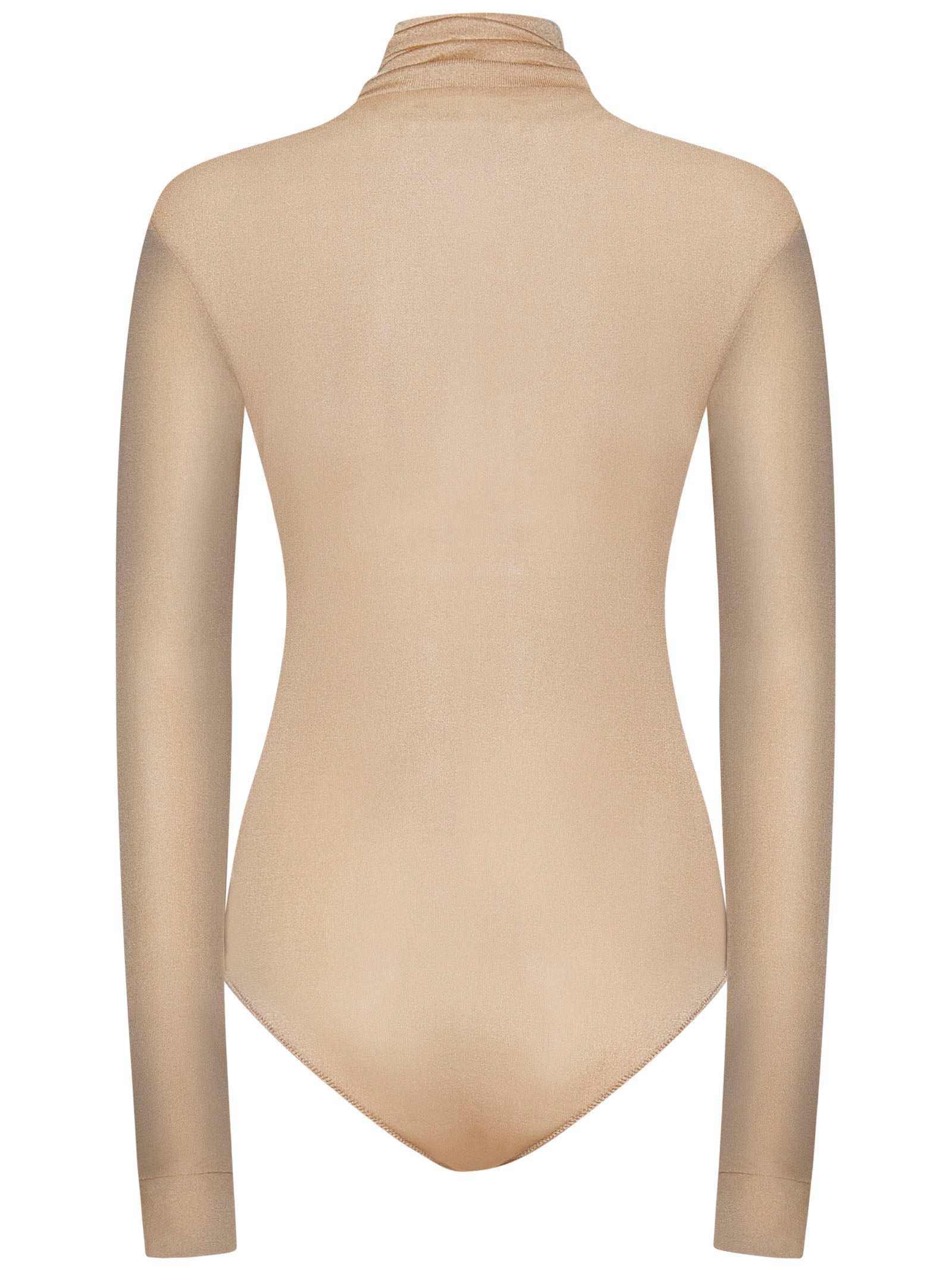 MAISON MARGIELA Fitted Long-Sleeve Turtleneck Bodysuit for Women