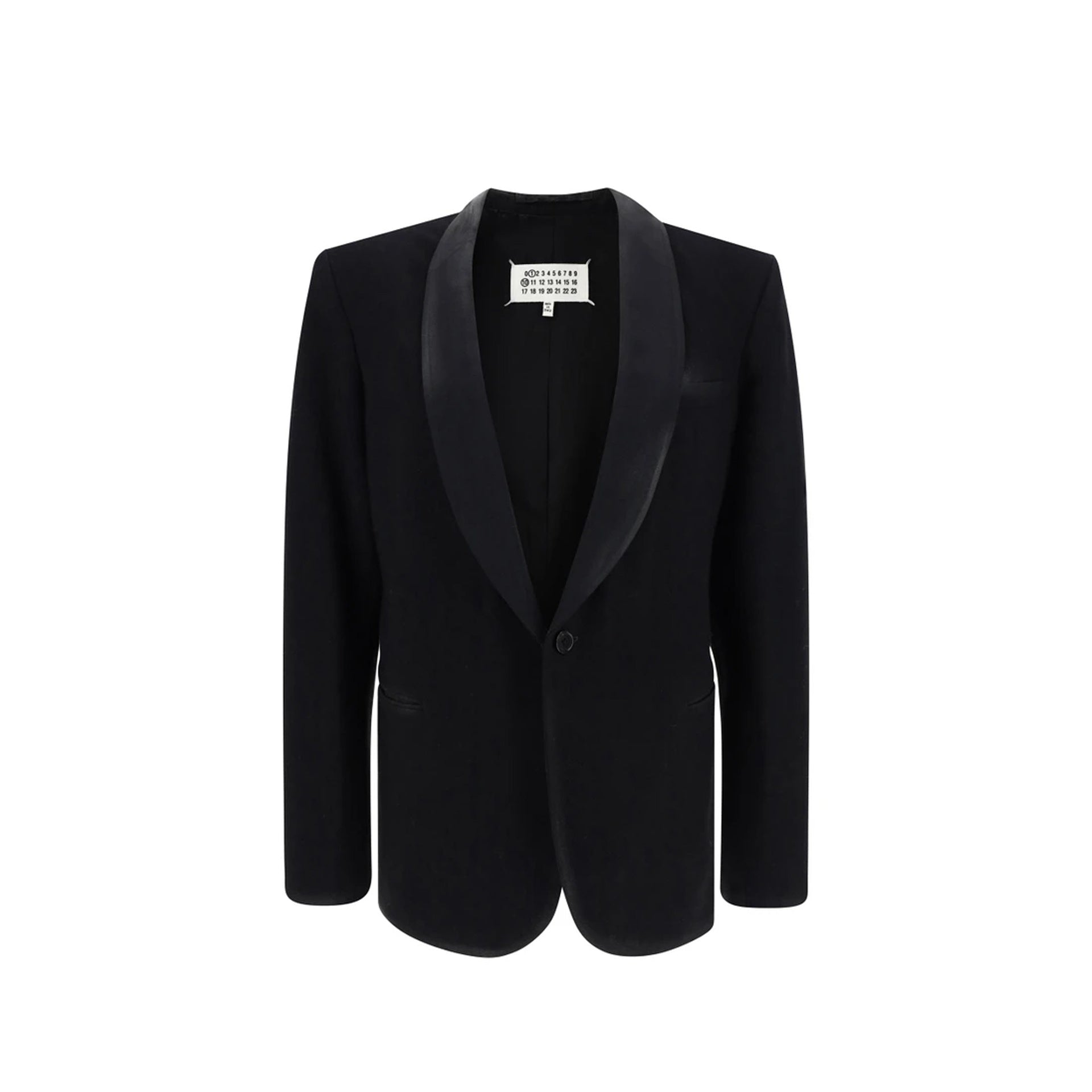 MAISON MARGIELA Wool Blazer with Scarf Lapel for Women