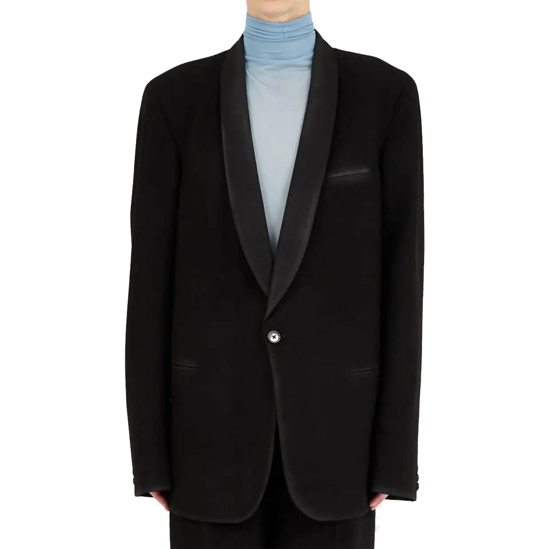 MAISON MARGIELA Wool Blazer with Scarf Lapel for Women