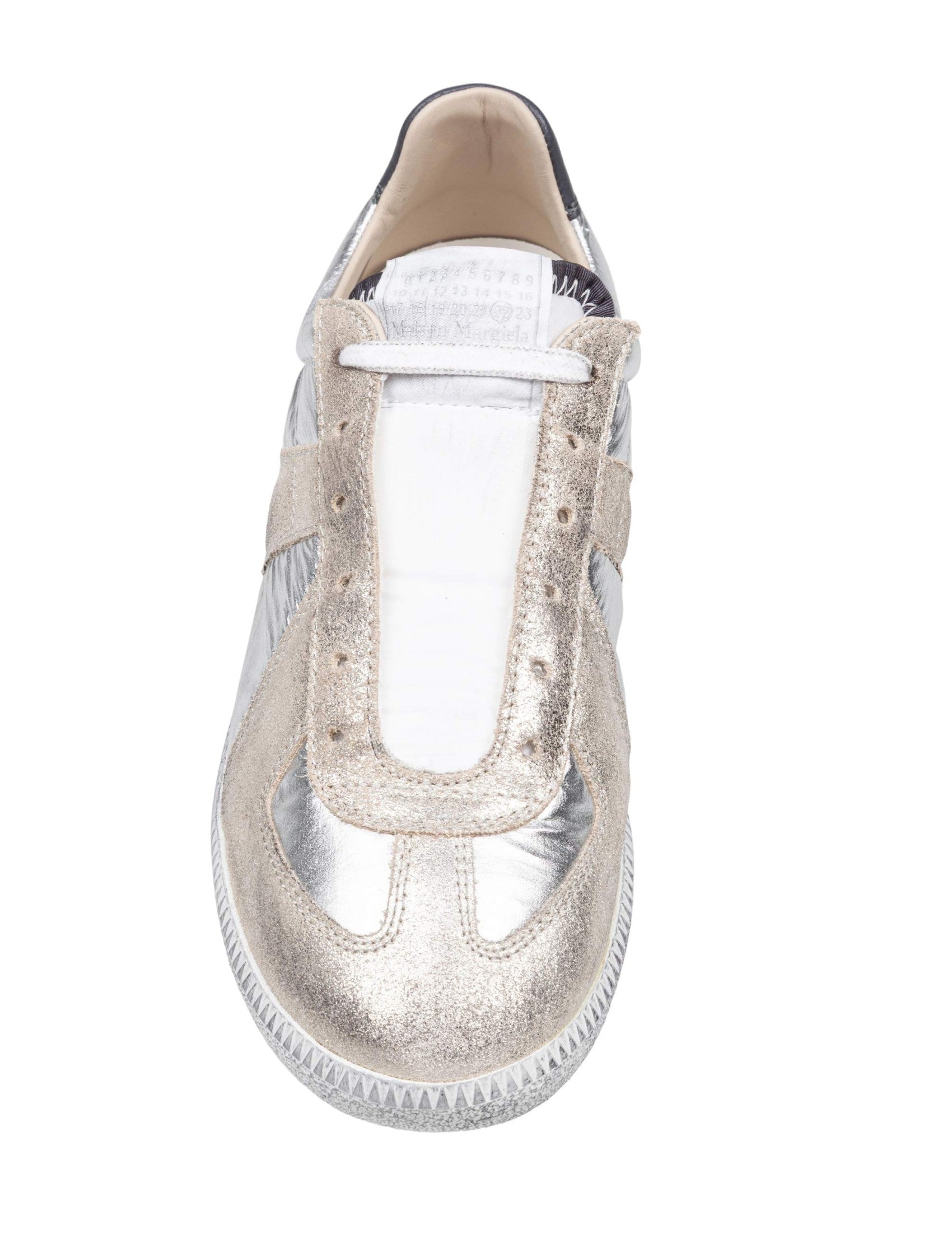 MAISON MARGIELA Replica Sneaker in Metallic Leather and Suede for Women - Fall Winter