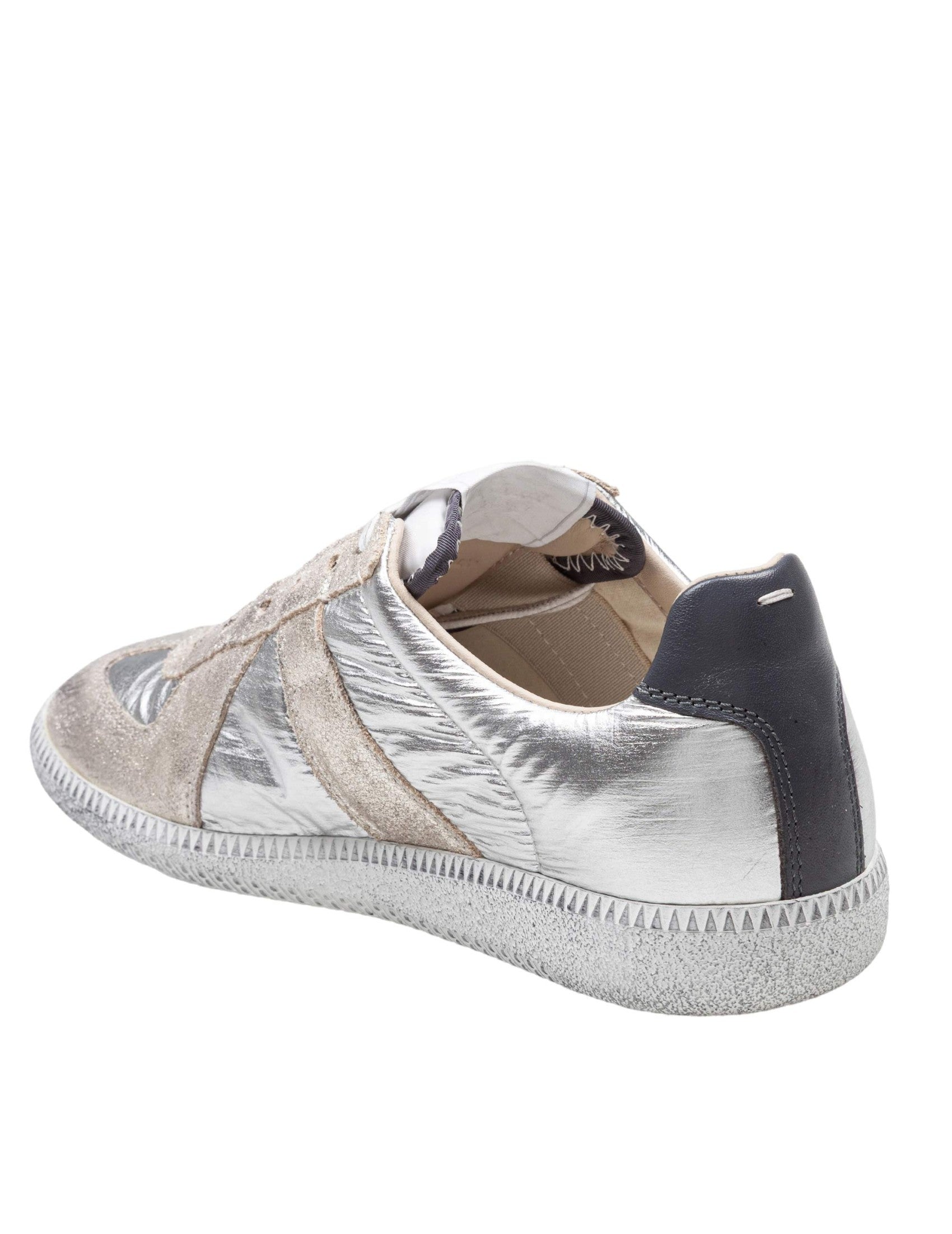 MAISON MARGIELA Replica Sneaker in Metallic Leather and Suede for Women - Fall Winter