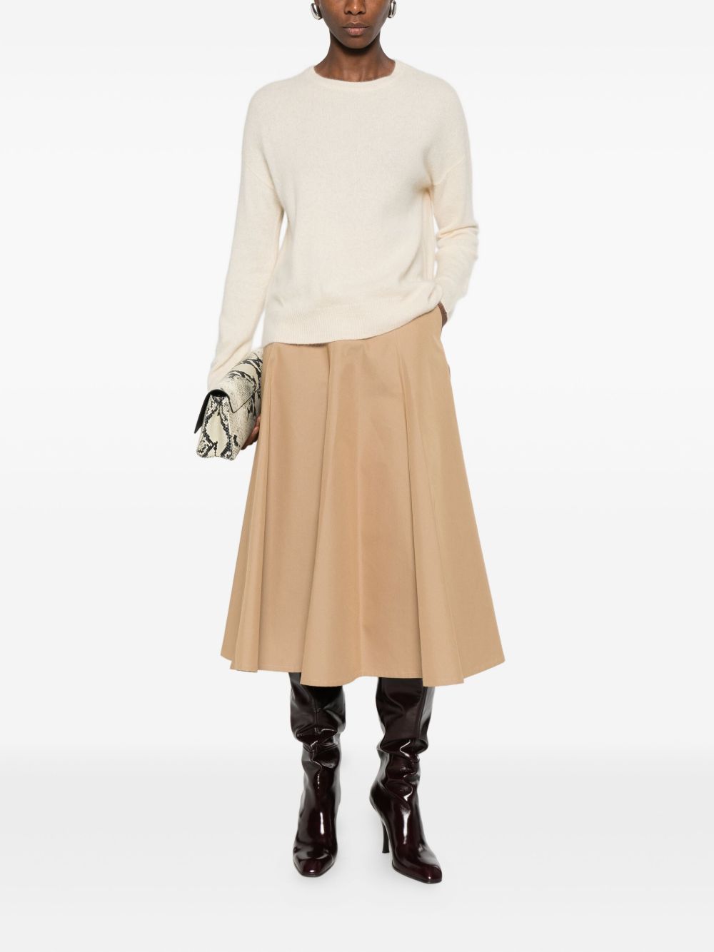 MAJESTIC FILATURES Luxurious Wool Blend Sweater for Women