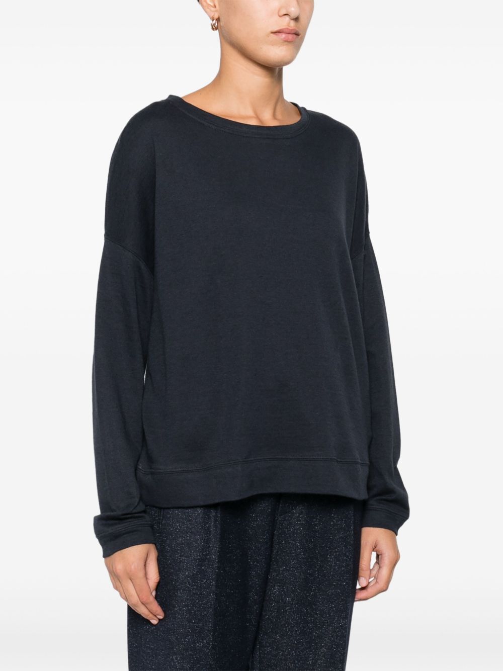 MAJESTIC FILATURES Cozy Cotton-Cashmere Blend Sweater