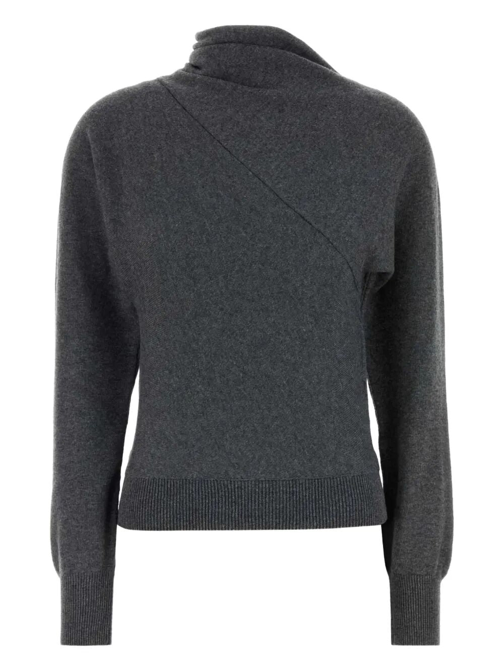 TOM FORD Wrap Collar Cashmere Blend Sweater