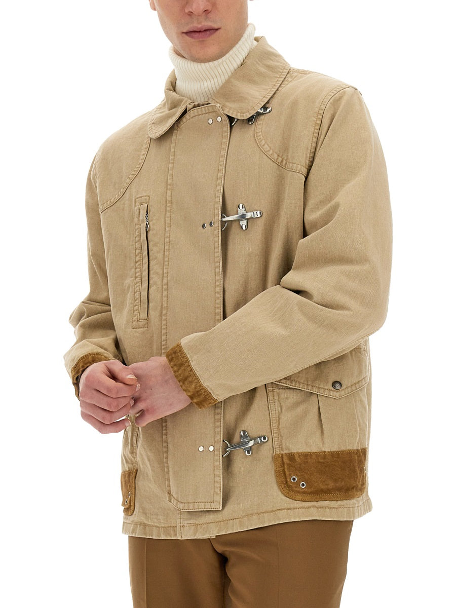 FAY Men's Regular Fit Jacket with 4 Hooks - Size L