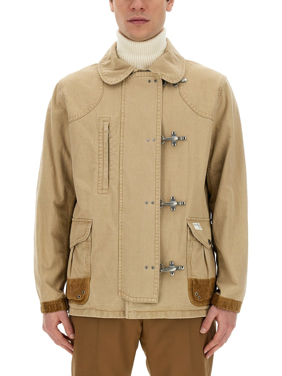 FAY Men's Regular Fit Jacket with 4 Hooks - Size L