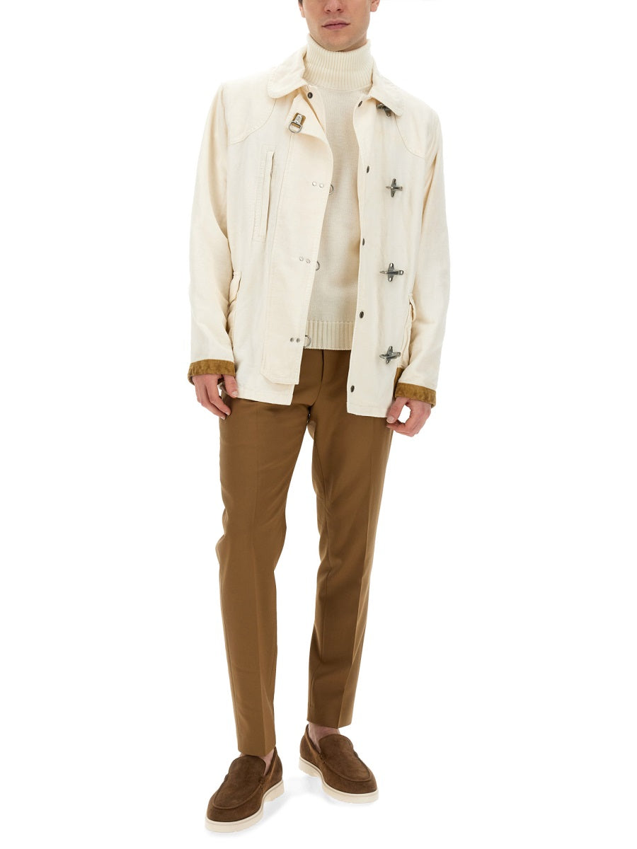 FAY Men's Regular Fit Jacket with 4 Hooks - Size L