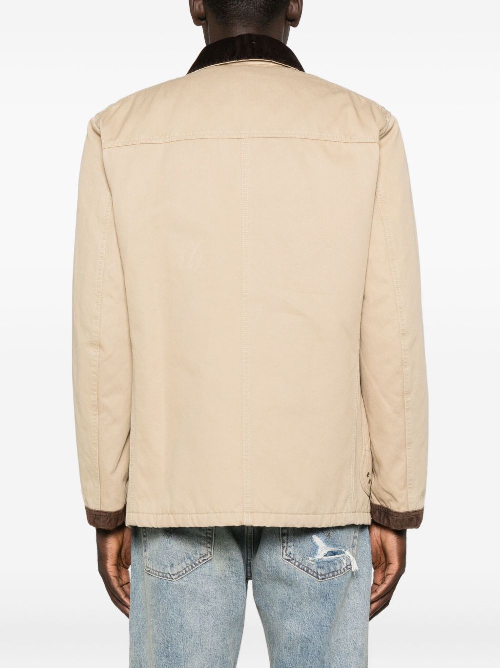 FAY Men's Notched Lapels Cotton Jacket