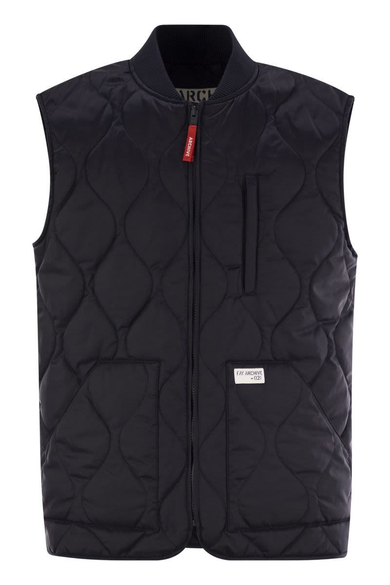 FAY Men's Quilted Vest - FW24 Collection