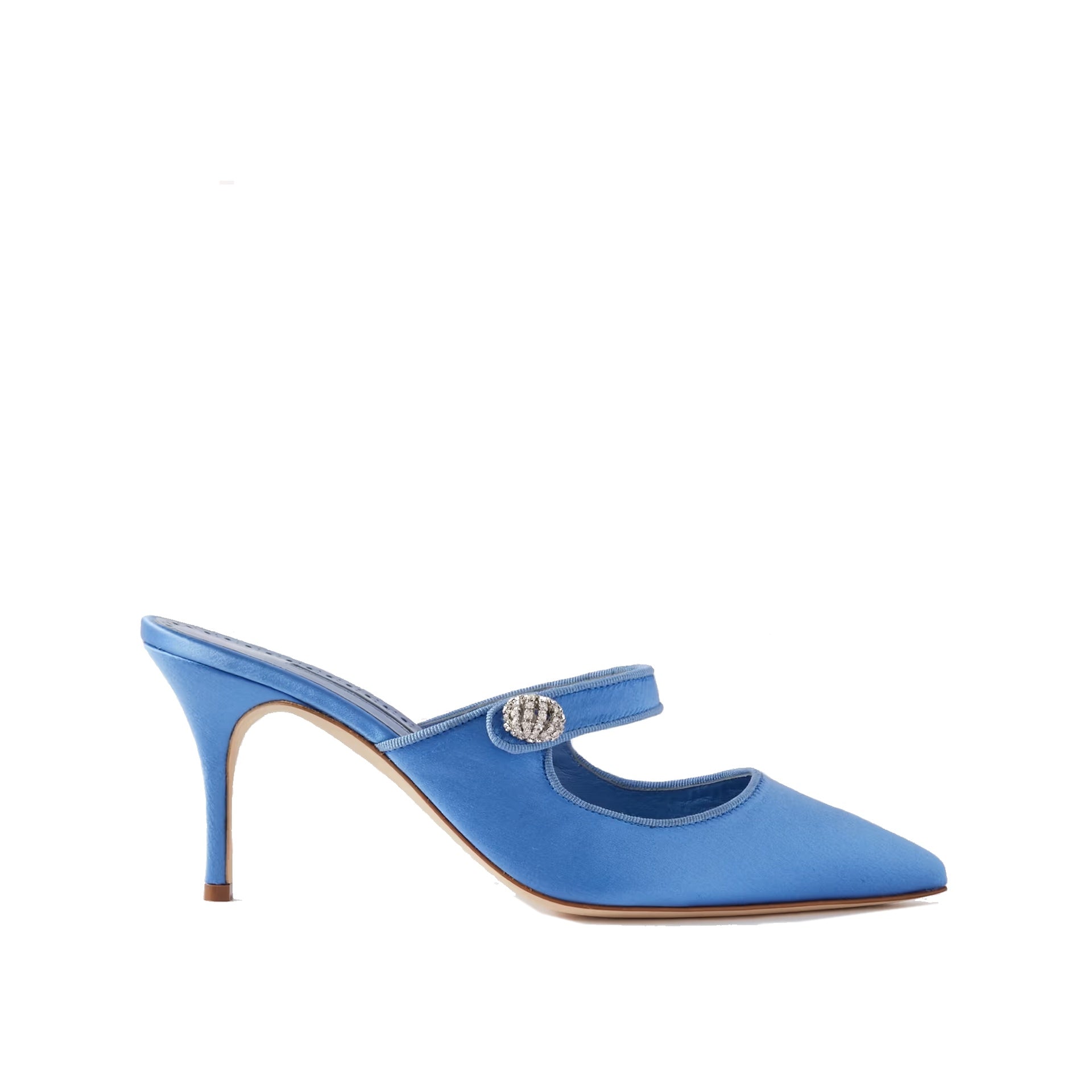 MANOLO BLAHNIK Elegant Jewel Slip-On Flat with Pointed Toe