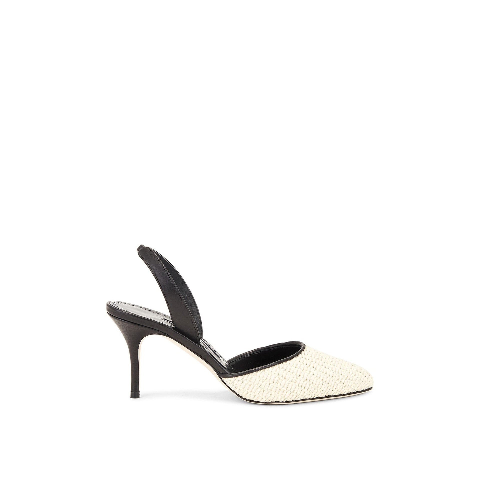 MANOLO BLAHNIK Casam 70 Raffia Pumps