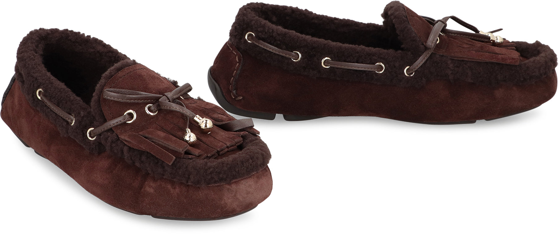 JIMMY CHOO Elegant Suede Leather Loafers for Women