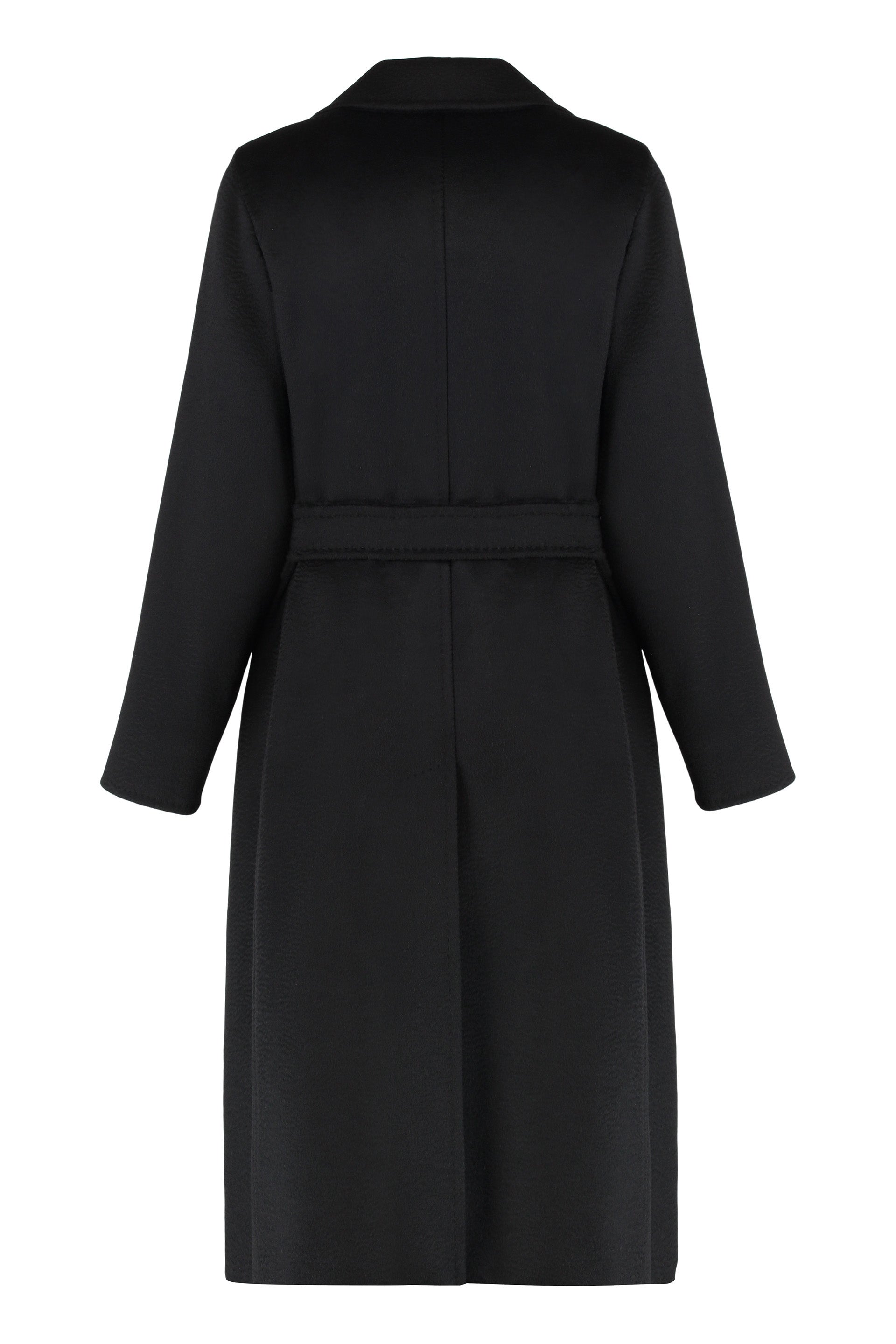 MAX MARA Manuela Camel Wool Jacket with Coordinated Waist Belt