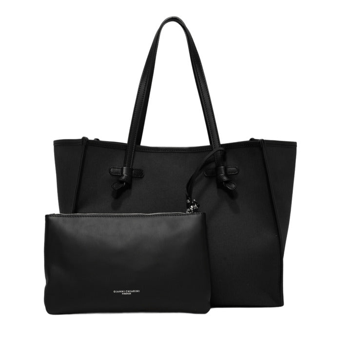 MARCELLA Minimalist Two-Tone Handbag with Pouch