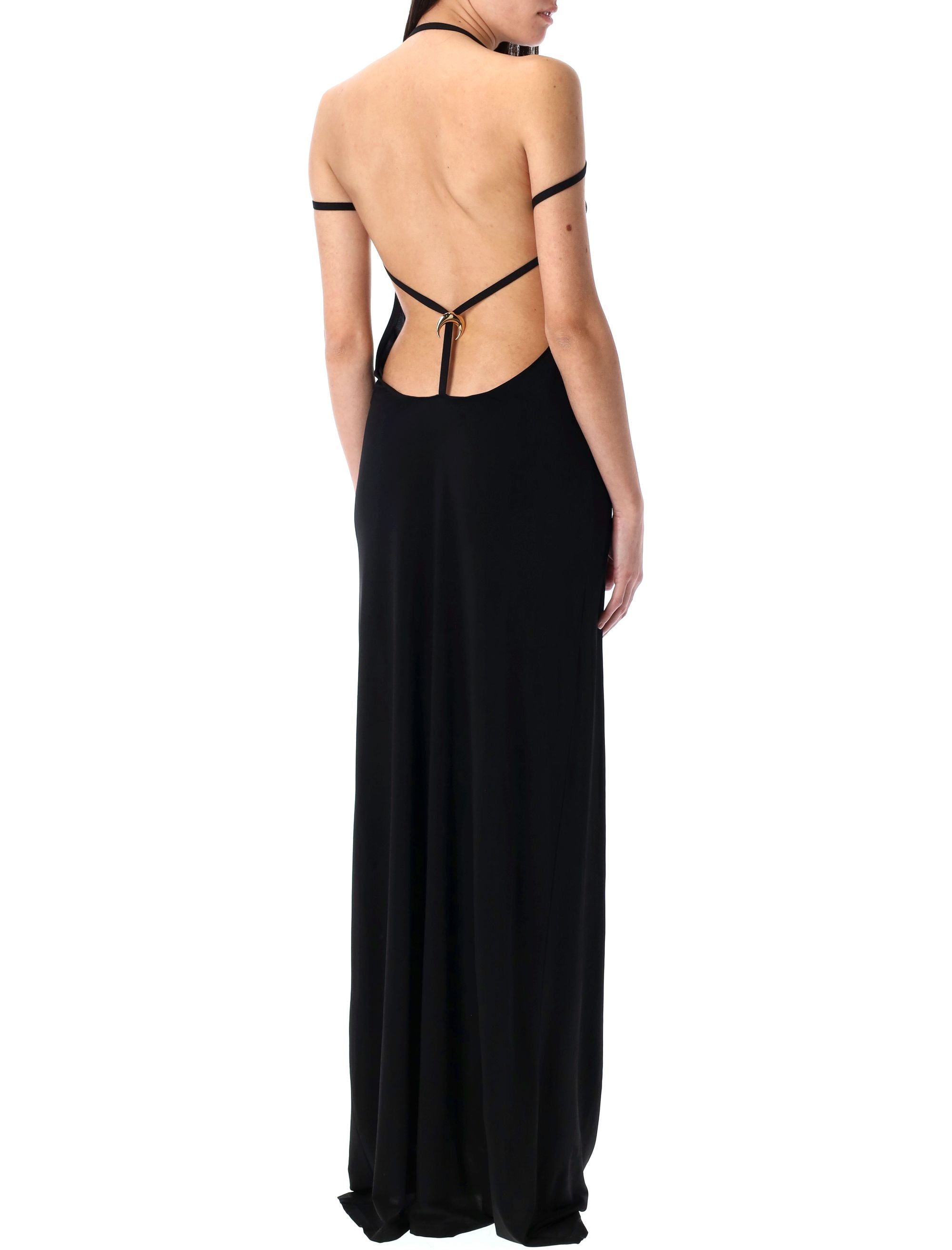 MARINE SERRE Draped T-Shirt Long Dress