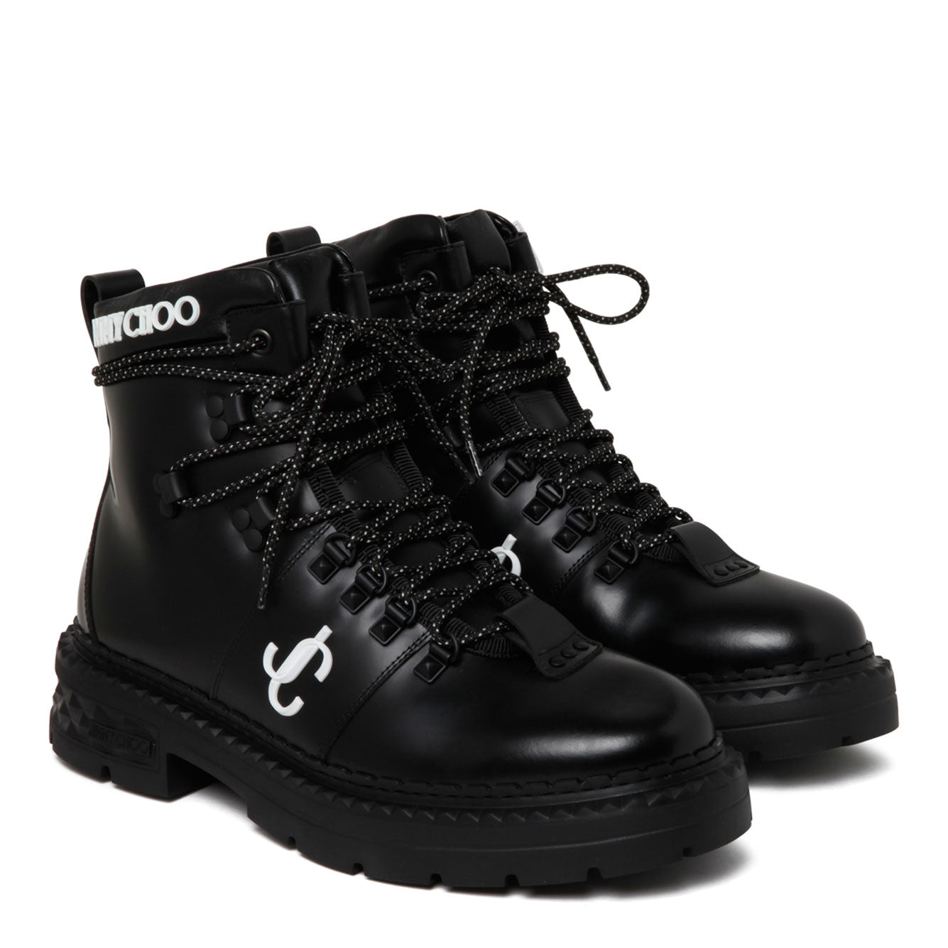 JIMMY CHOO Premium Leather Hiking Boots for Men