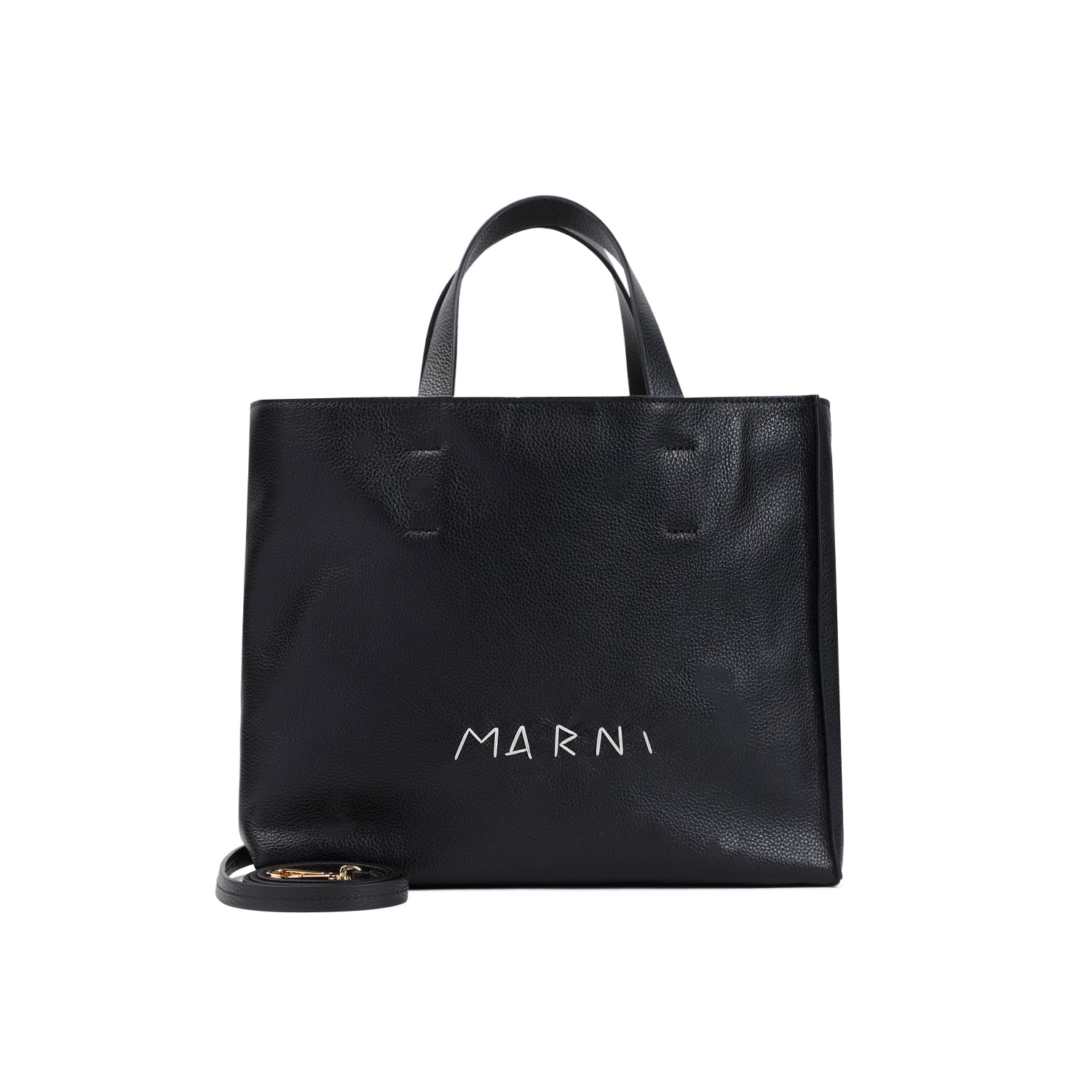 MARNI Sleek Cow Leather Tote Handbag
