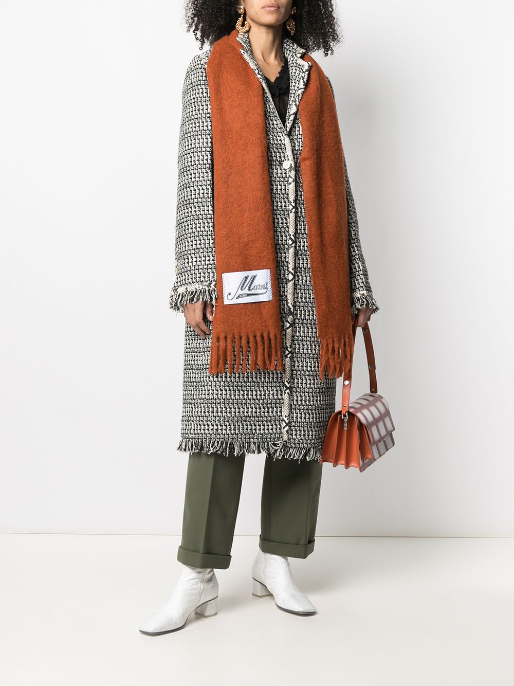 MARNI Luxurious Alpaca Blend Scarf for Women - FW25 Collection