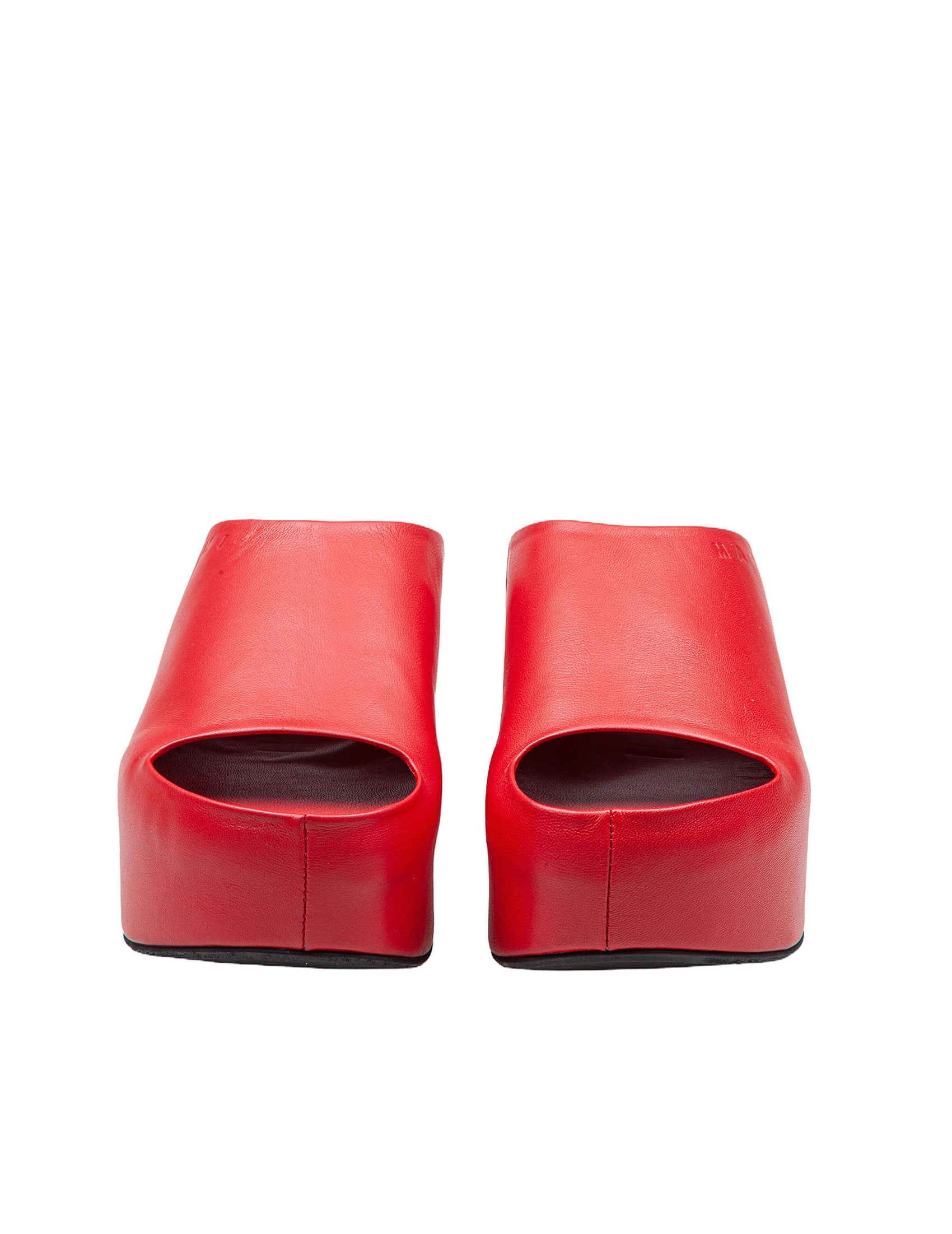 MARNI Chunky Clog Slide Sandals with 7cm Platform