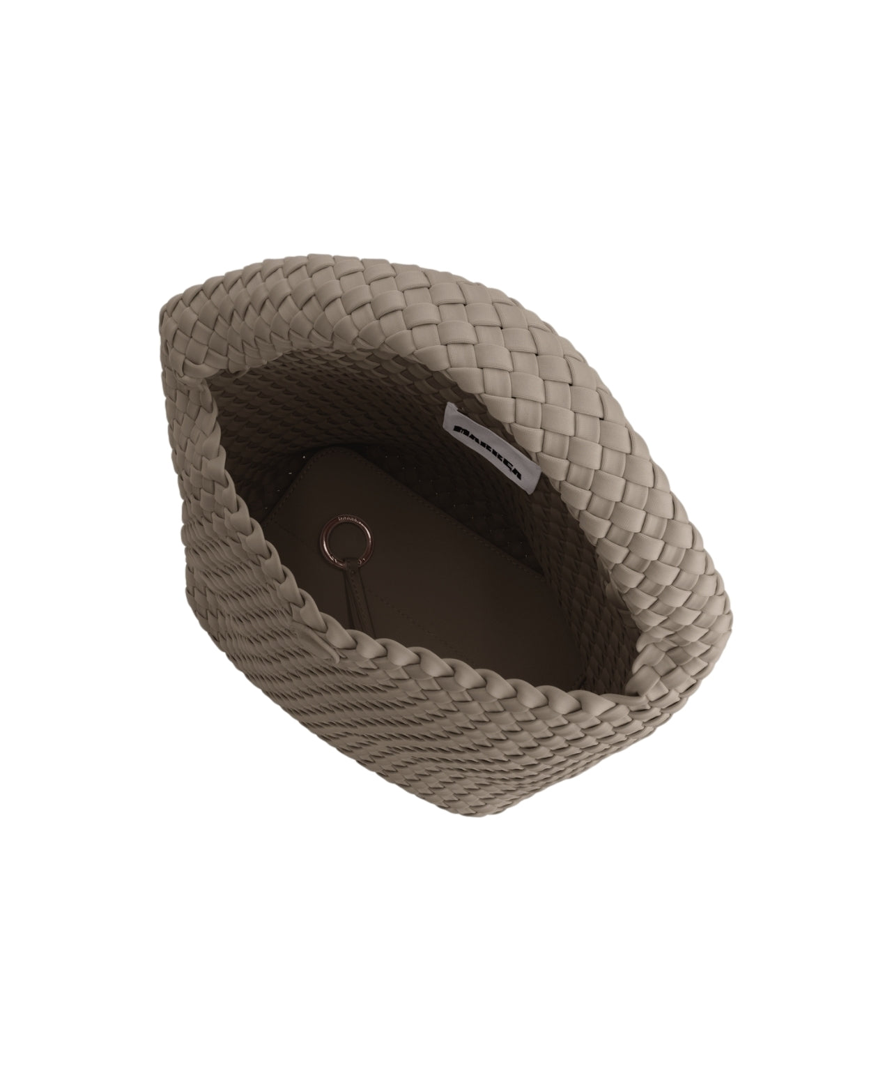 MARREA Large Bucket Handbag with Woven Design