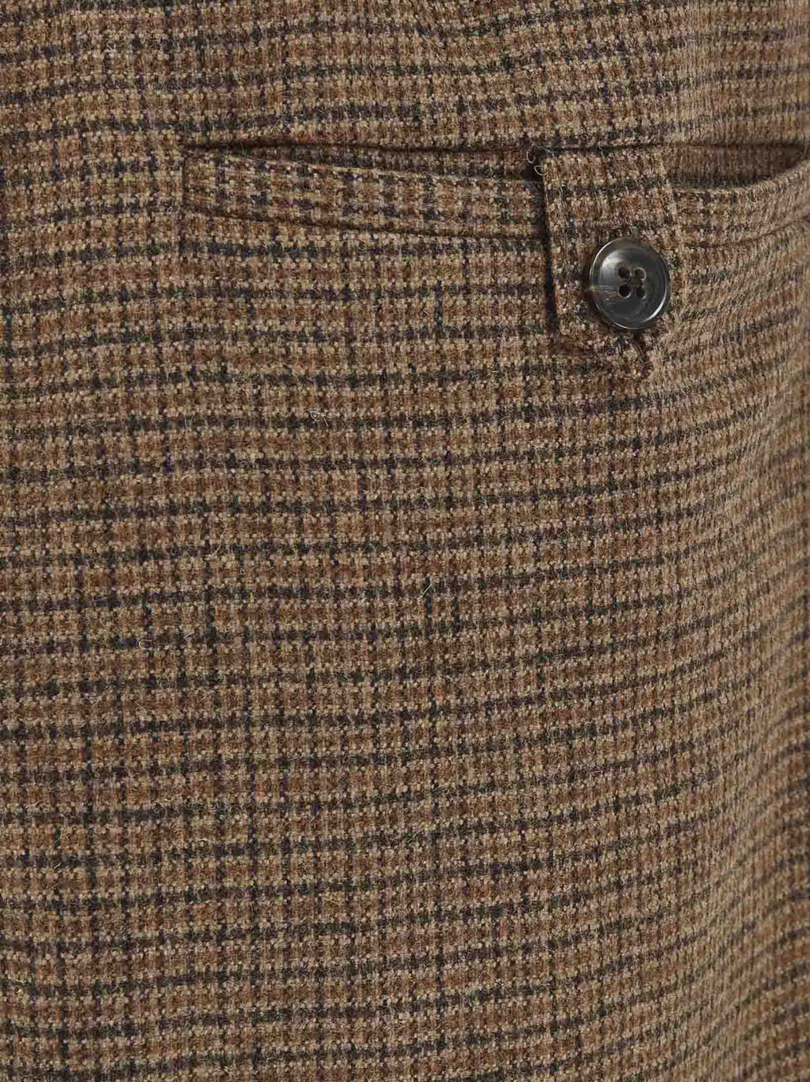 MARTINE ROSE Checkered Design Wide-Leg Trousers - FW25 Collection