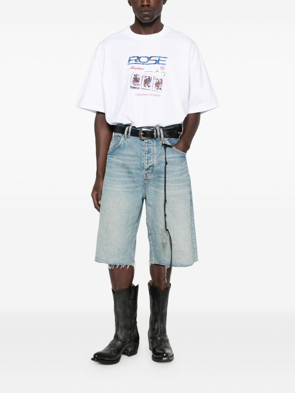 MARTINE ROSE Oversized Cotton T-Shirt for Men - Relaxed Fit